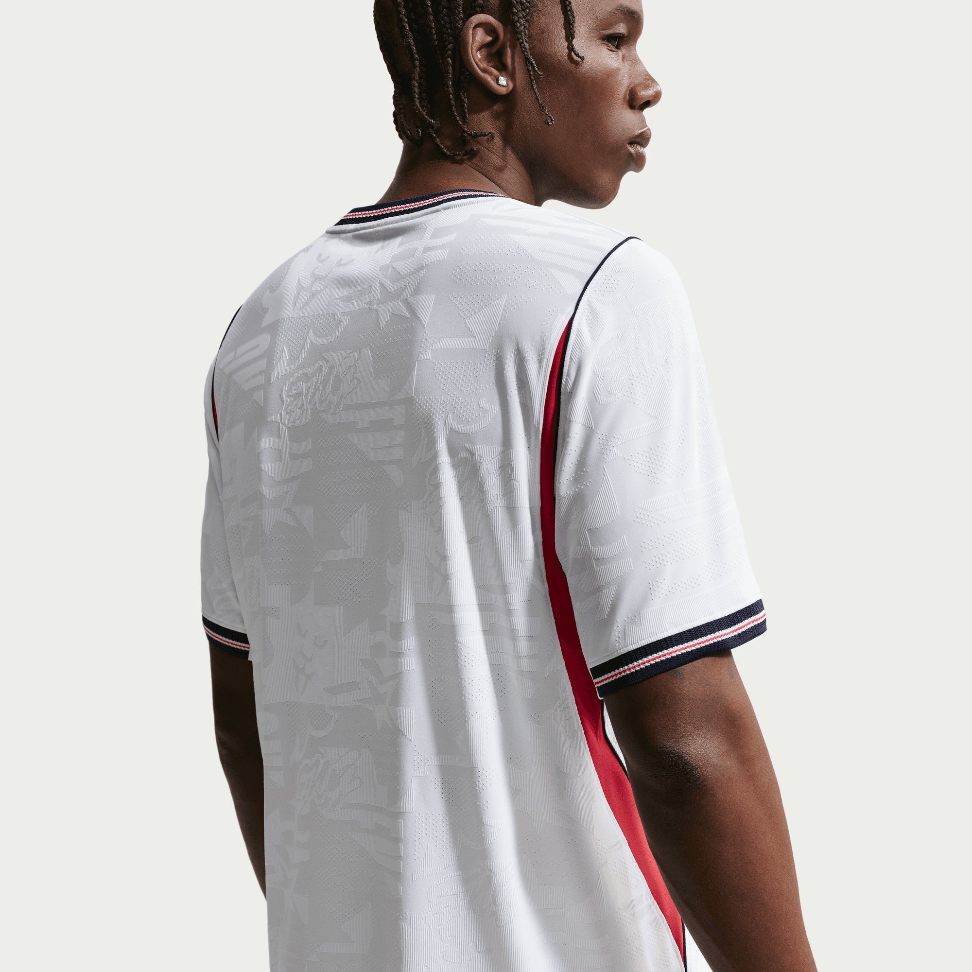 Nike England 2026 Match Home Men's Aero-FIT Soccer Authentic Jersey - White/Speed Red/Obsidian/Obsidian