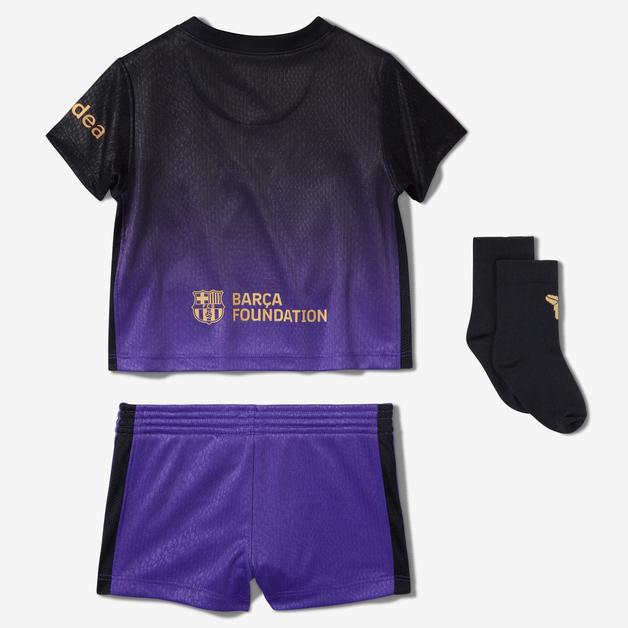 Nike FC Barcelona 2026/27 Stadium Away Baby/Toddler Kobe Soccer Replica 3-Piece Kit - Field Purple/Field Purple/Metallic Gold