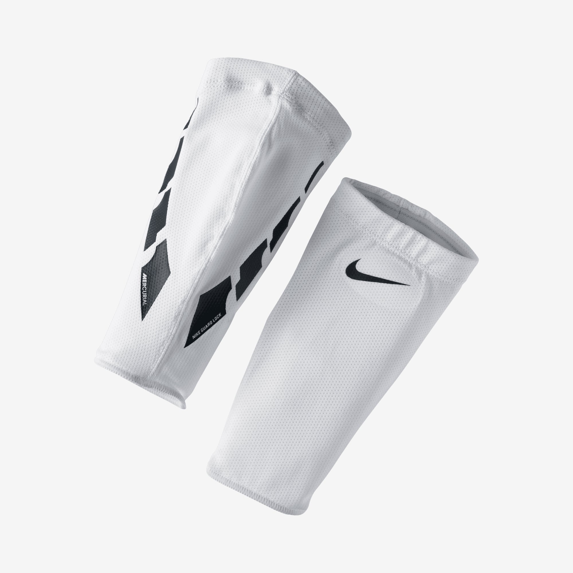 Nike Guard Lock Elite Soccer Sleeves - White/Black/Black