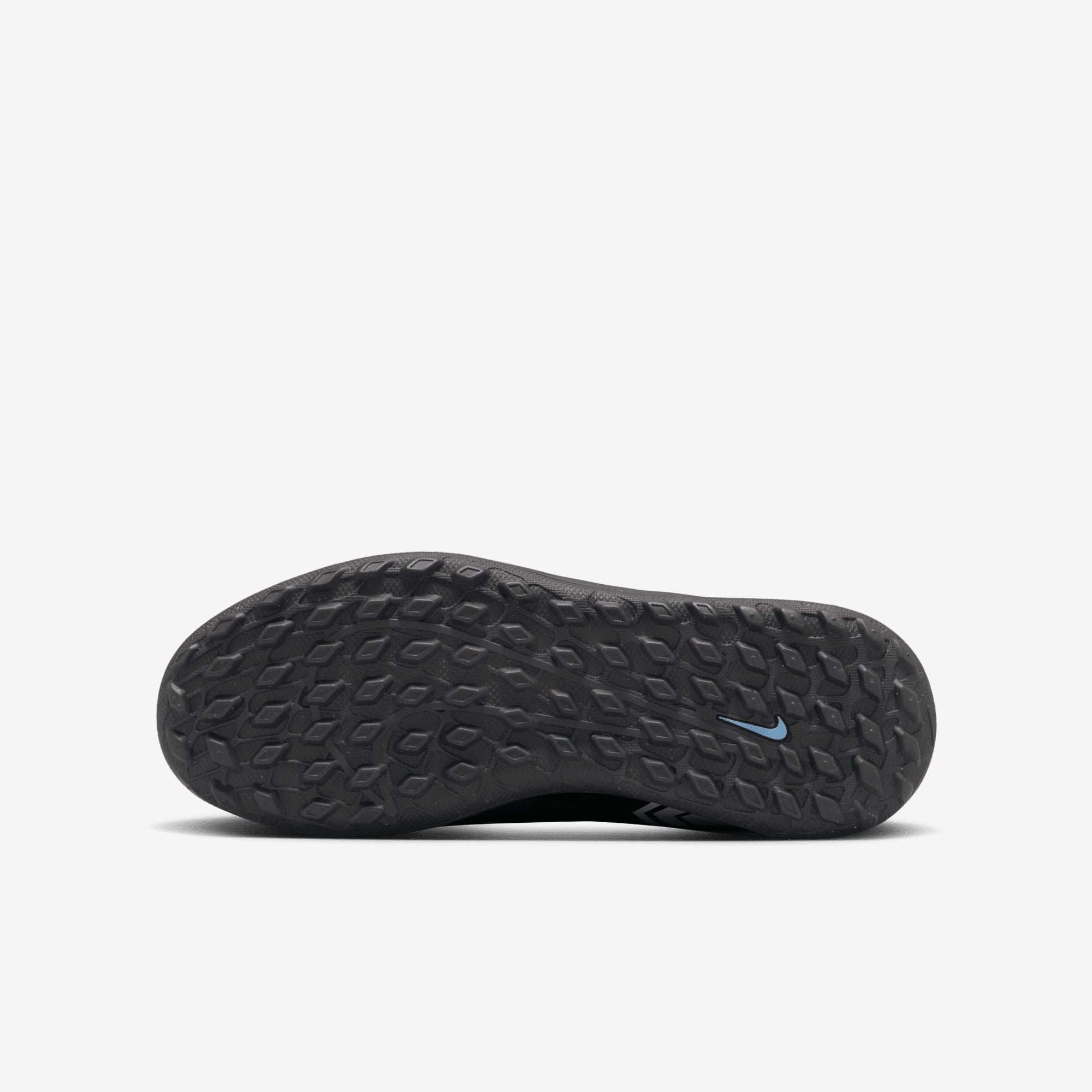 Nike Jr. Mercurial Superfly 10 Club Little/Big Kids' Turf High-Top Soccer Shoes - Black/Black
