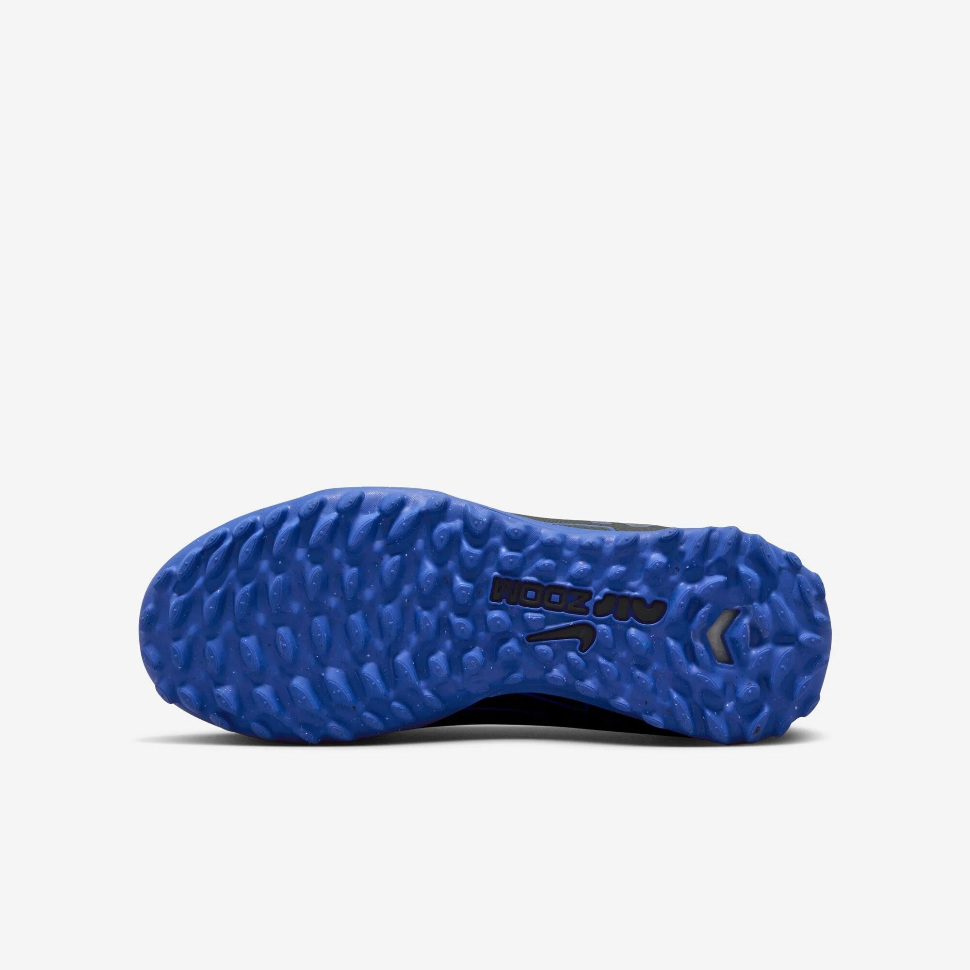 Nike Jr. Mercurial Superfly 9 Academy Big Kids' Turf High-Top Soccer Shoes - Black/Chrome-Hyper Royal