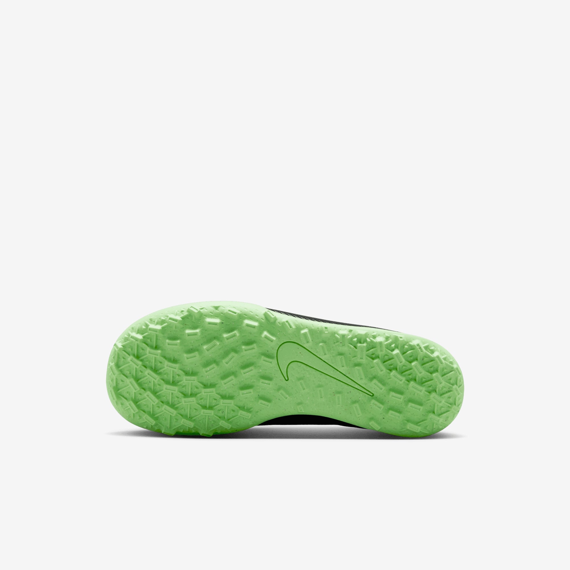 Nike Jr. Mercurial Vapor 17 Club Little Kids' Turf Low-Top Soccer Shoes - Black/Illusion Green-Black