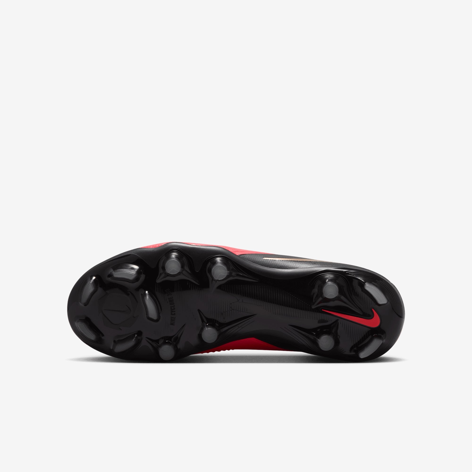 Nike Jr. Phantom 6 Low Pro Big Kids' Multi-Ground Soccer Cleats - Bright Crimson/Black-Bright Crimson