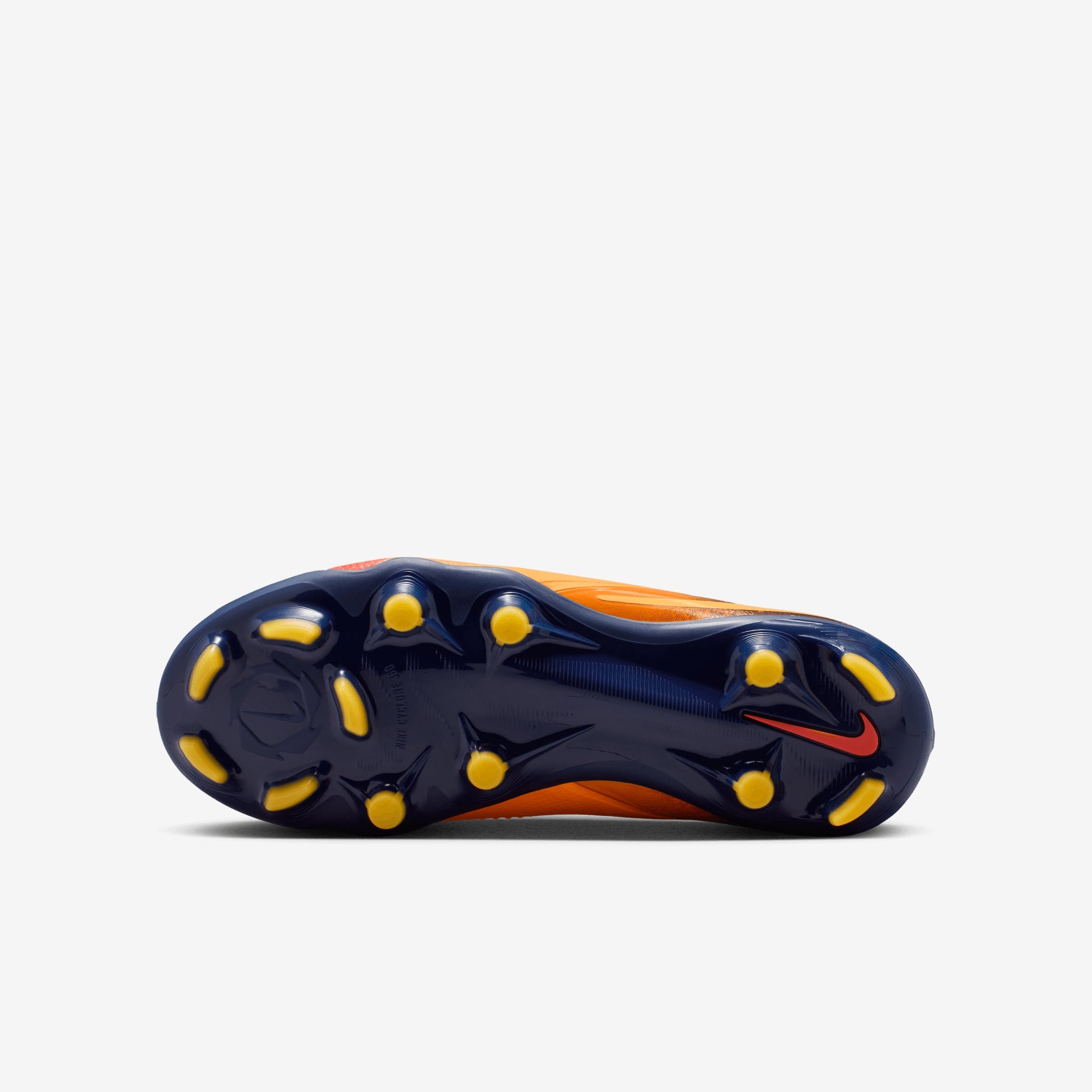 Nike Jr. Phantom 6 Low Pro "Erling Haaland" Big Kids' Multi-Ground Soccer Cleats - Laser Orange/Lemon Venom-Blue Void