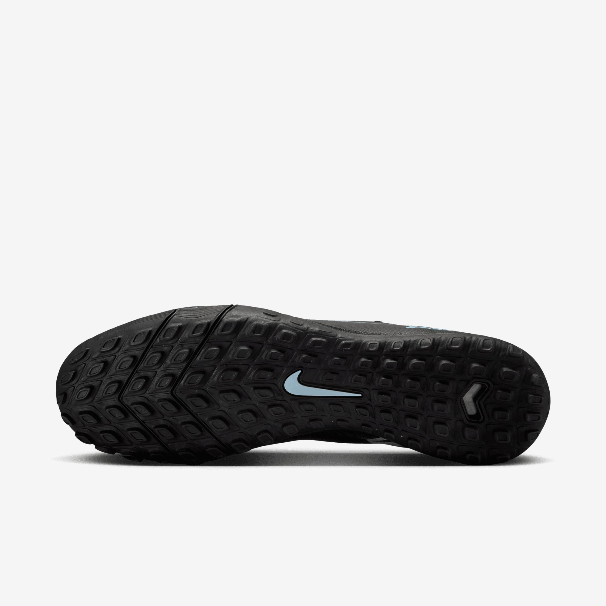 Nike Mercurial Superfly 10 Academy Turf High-Top Soccer Shoes - Black/Ice Blue