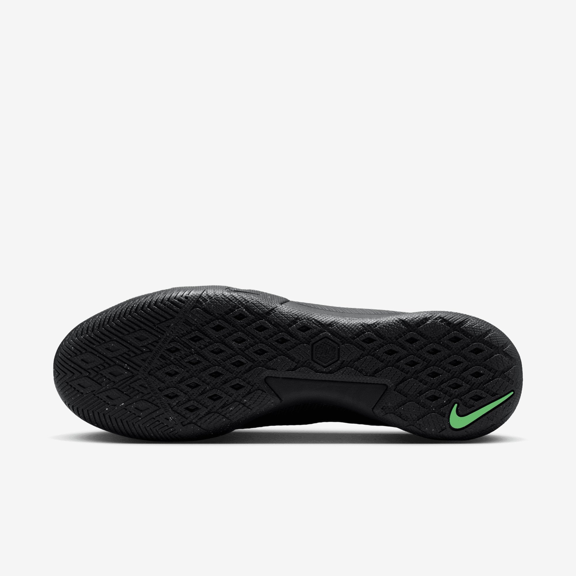 Nike Mercurial Vapor 17 Academy Indoor/Court Low-Top Soccer Shoes - Black/Illusion Green-Black