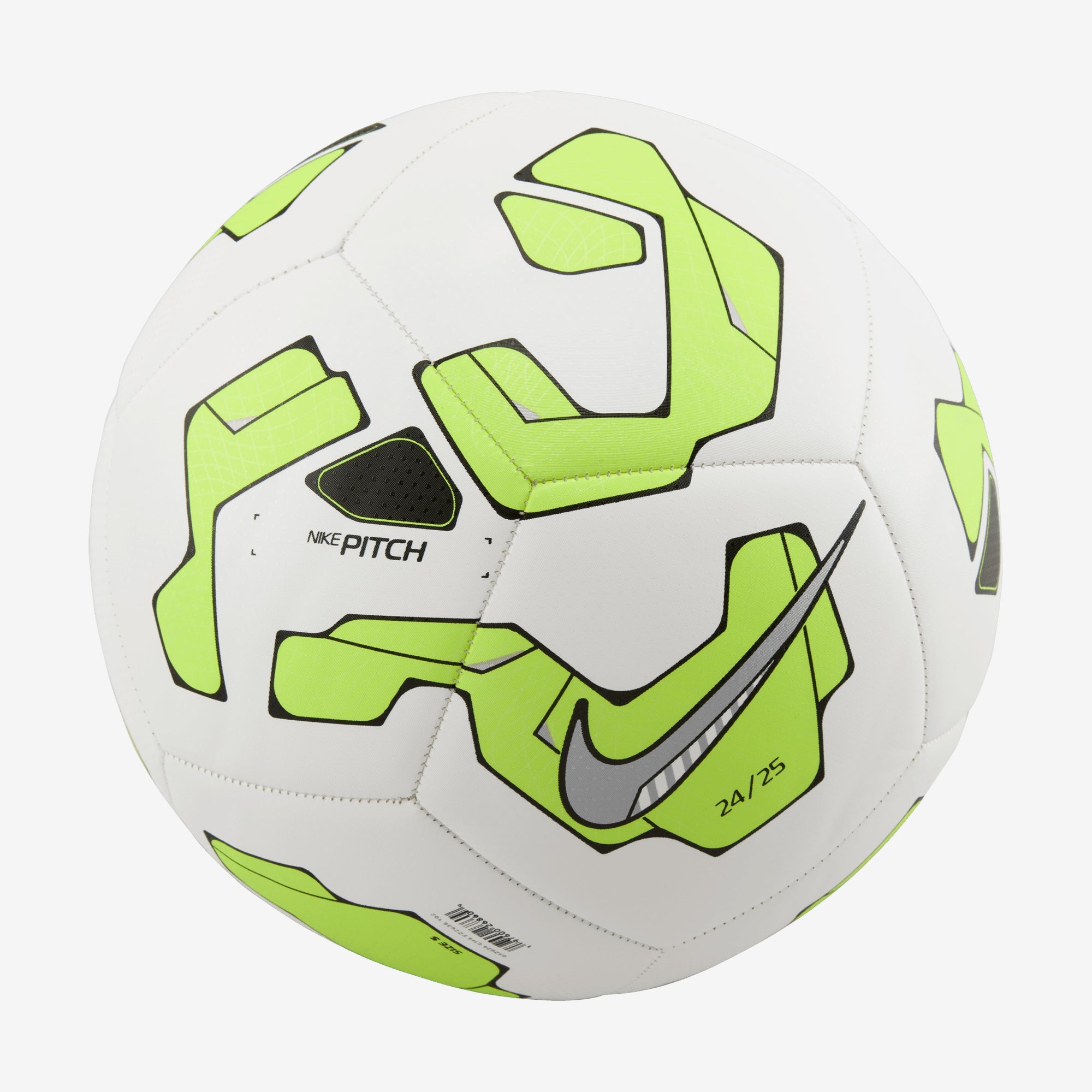 Nike Pitch Soccer Ball - White/Volt/Metallic Silver