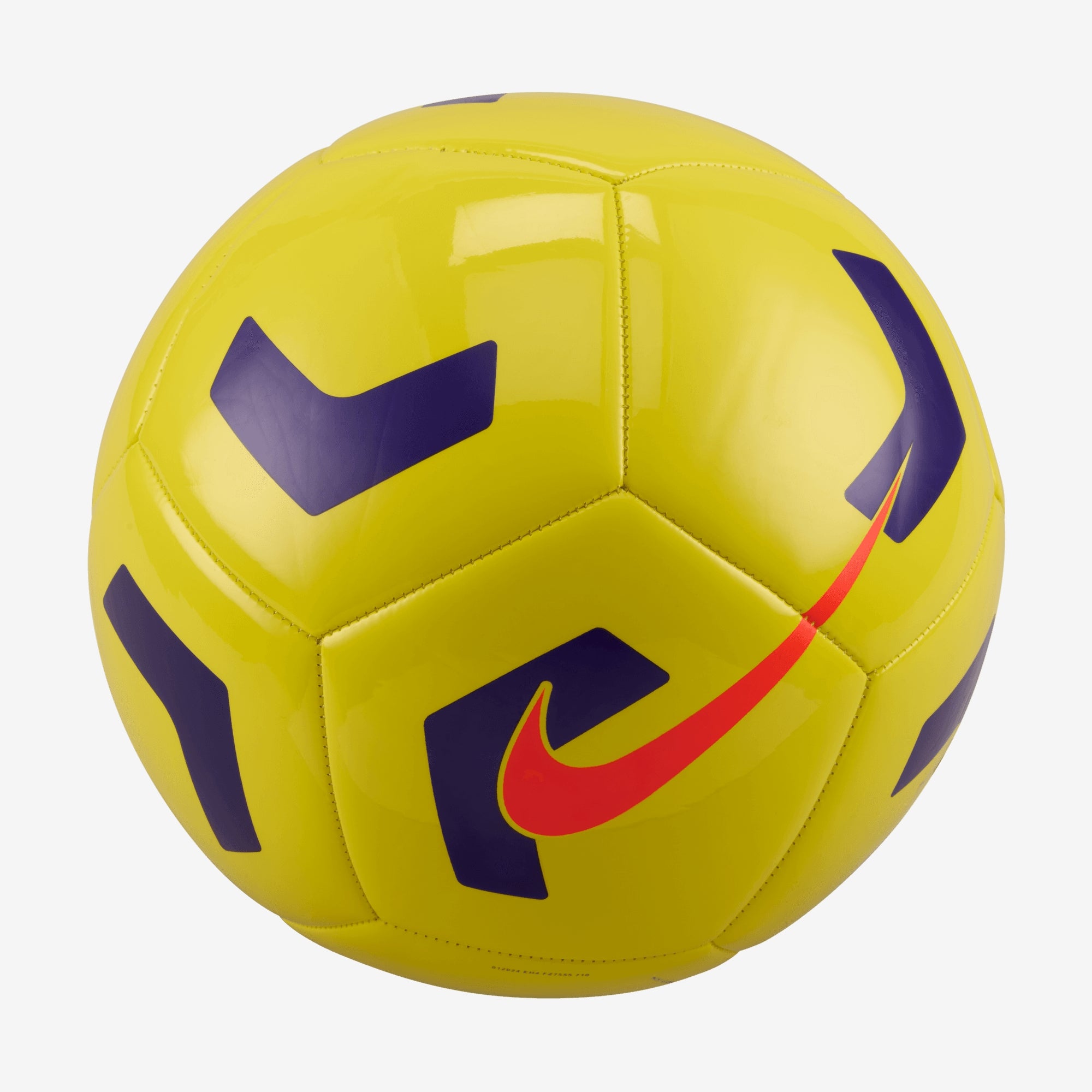 Nike Pitch Soccer Training Ball - Yellow/Violet/Bright Crimson