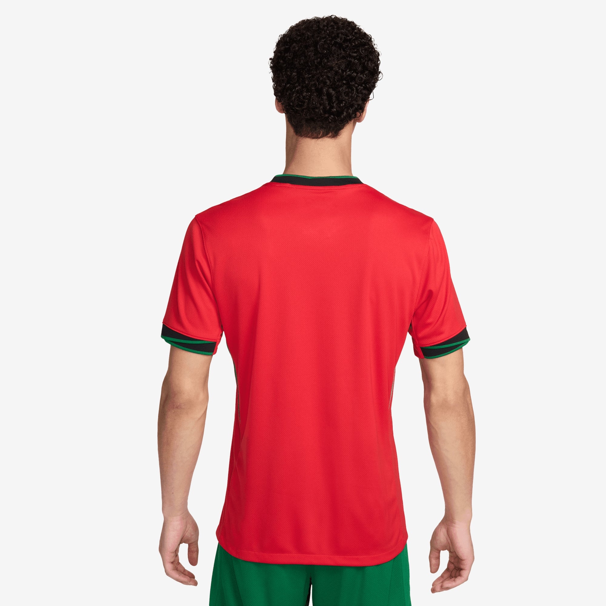 Nike Portugal (Men's Team) 2024/25 Stadium Home Men's Dri-FIT Soccer Replica Jersey - University Red/Pine Green/Sail