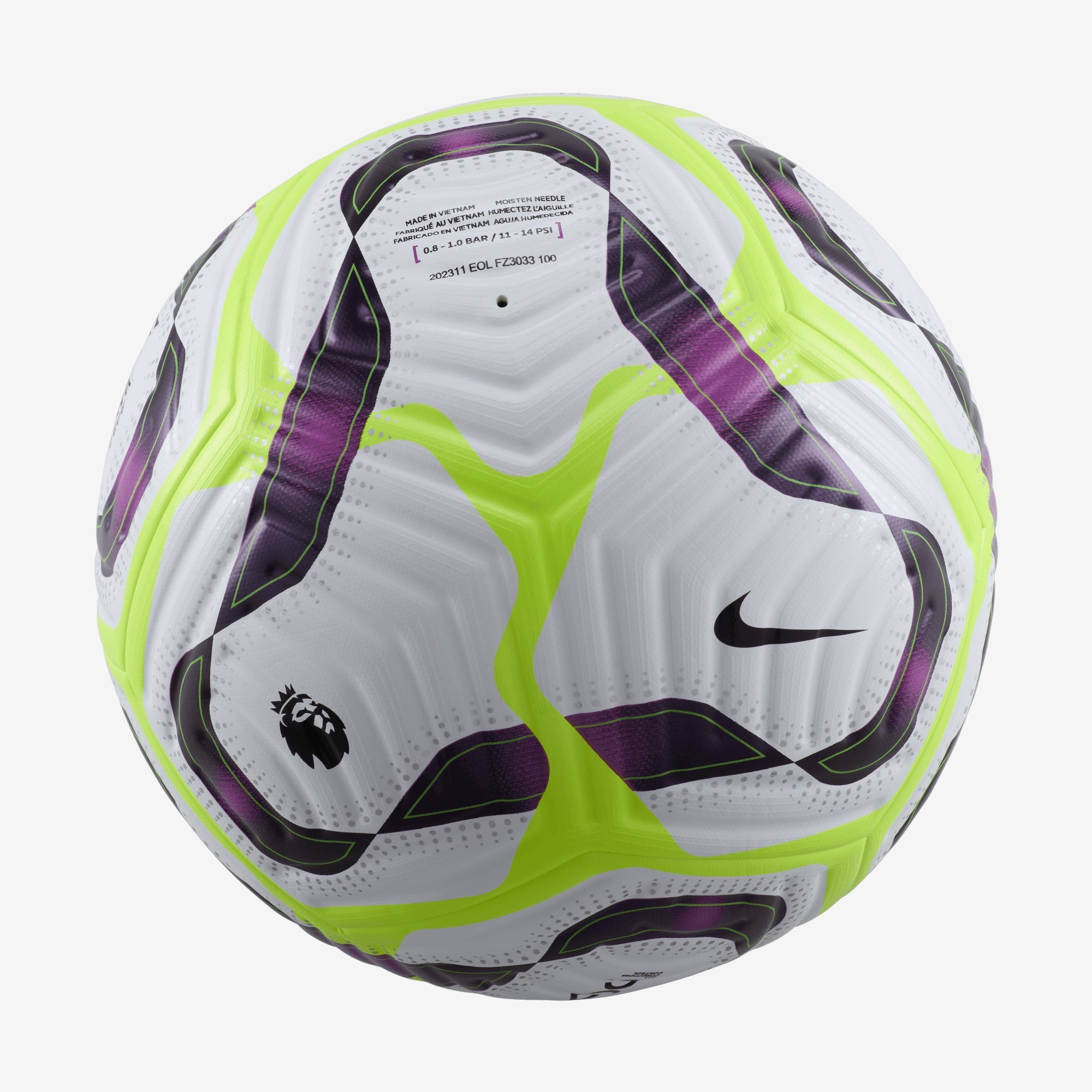 Nike Premier League Flight Soccer Ball - White/Bold Berry/Volt/Black