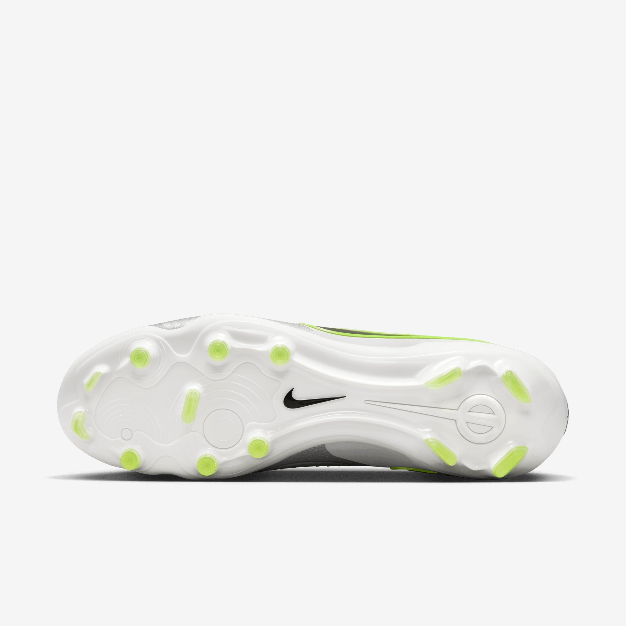 Nike Tiempo Legend 10 Pro FG Low-Top Soccer Cleats - Metallic Silver/Black-Volt