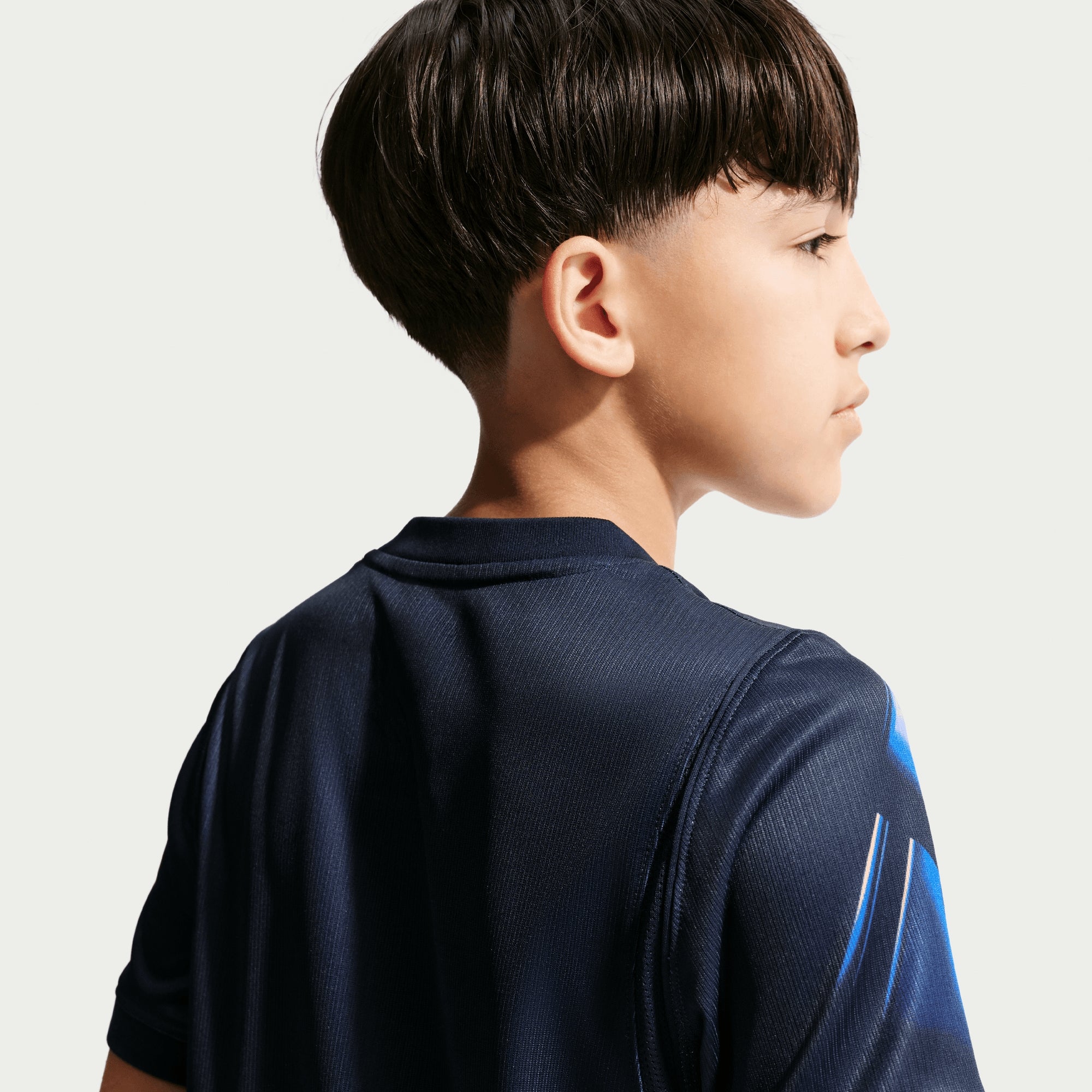 Nike Uruguay 2026 Stadium Away Big Kids' Dri-FIT Soccer Replica Jersey - Obsidian/Hyper Royal