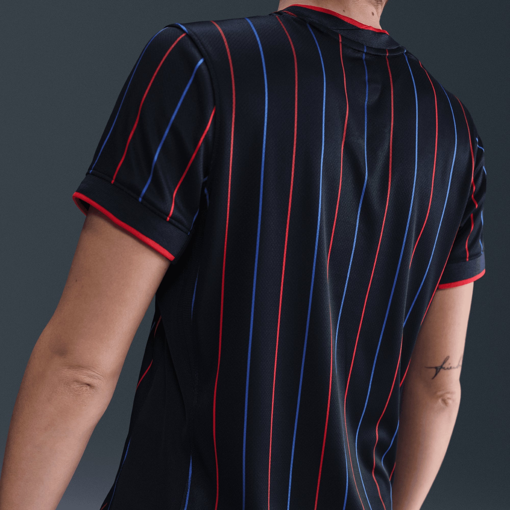 Nike USWNT 2025 Stadium Away (Women's Team) Women's Dri-FIT Soccer Replica Jersey - Obsidian/Challenge Red/Challenge Red