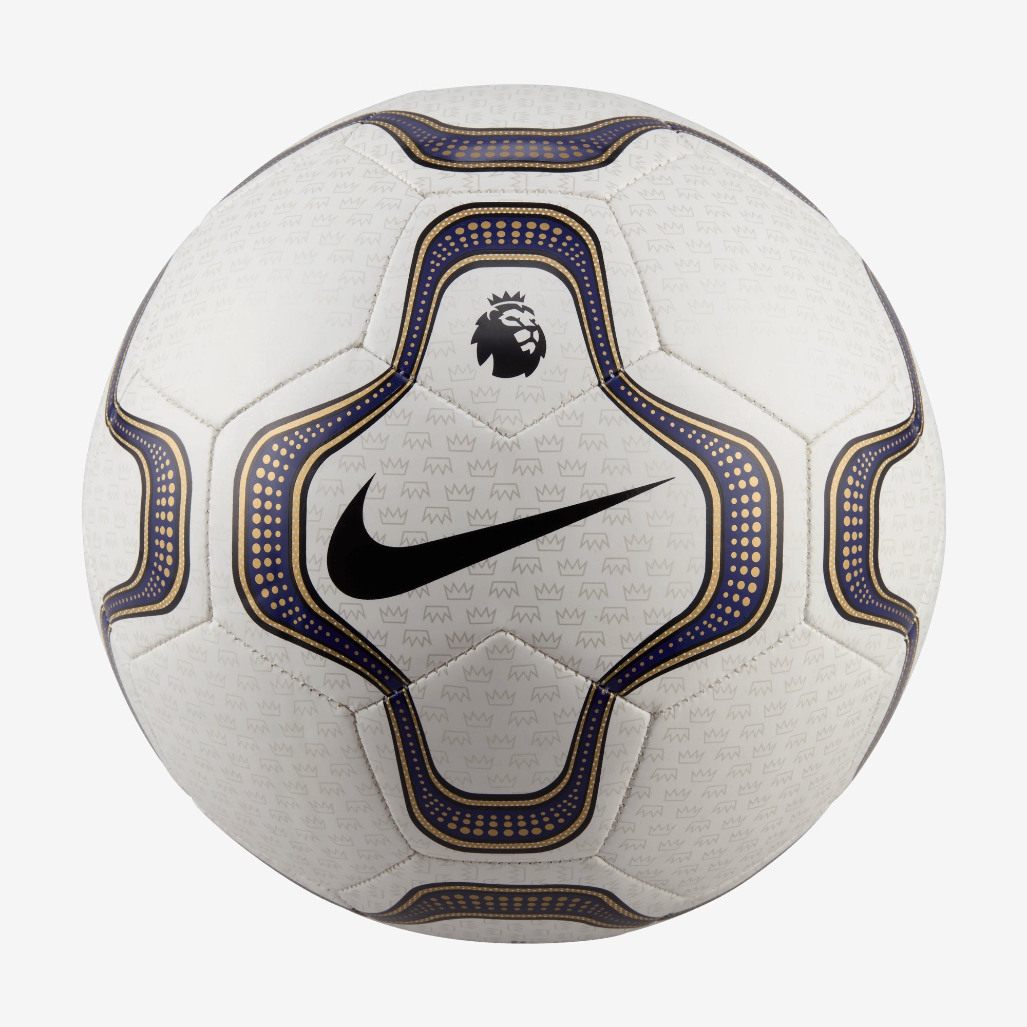 Nike Premier League Heritage Geo Merlin Soccer Ball - White/Blue/Gold/Black