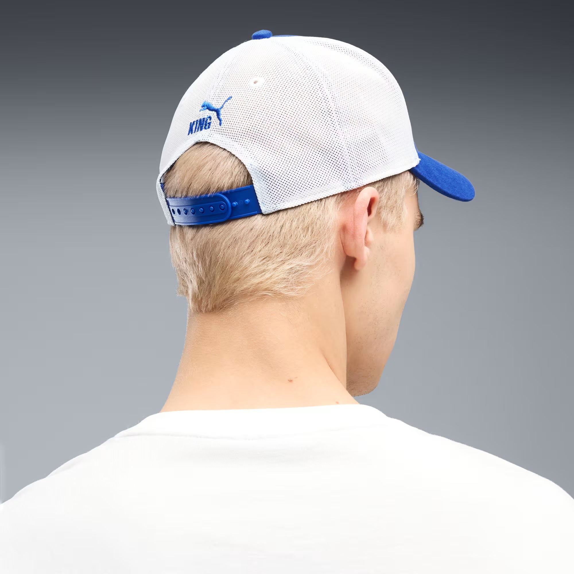 PUMA Manchester City King Trucker Hat - Speedy Blue-PUMA White