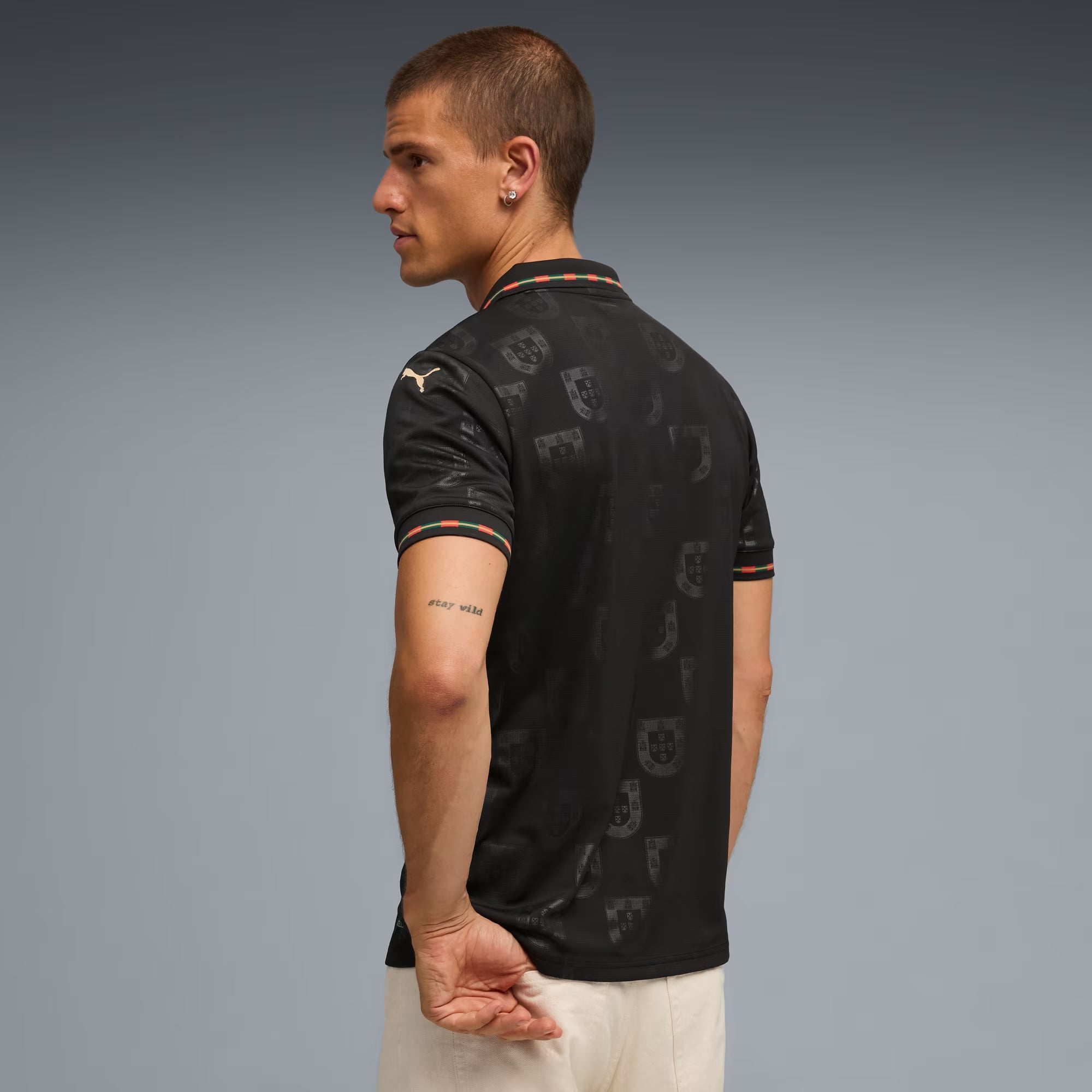 PUMA Portugal 2025/26 Special Edition Men's Soccer Jersey - PUMA Black-PUMA Gold