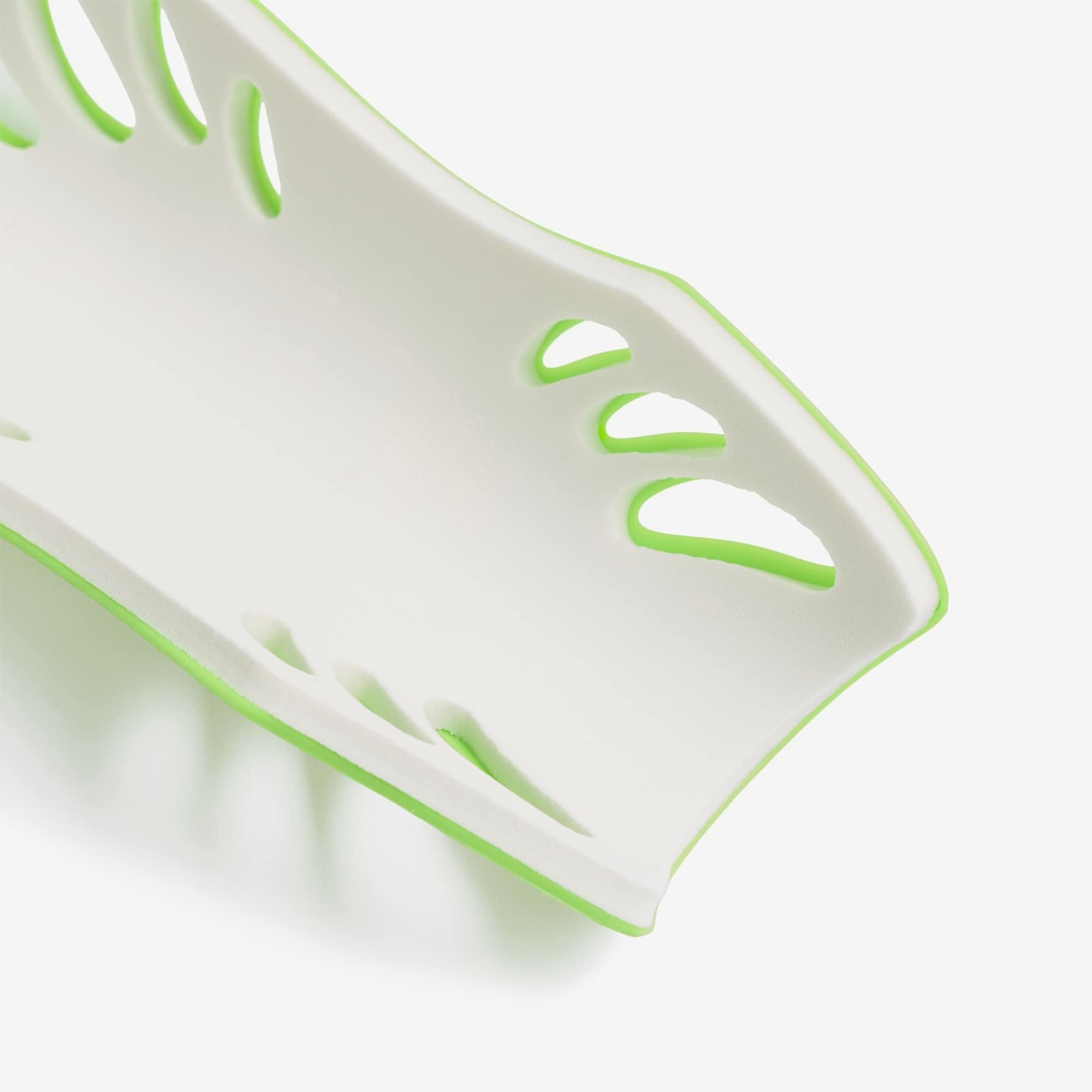 adidas Adiflex Soccer Shin Guards - Solar Slime / White