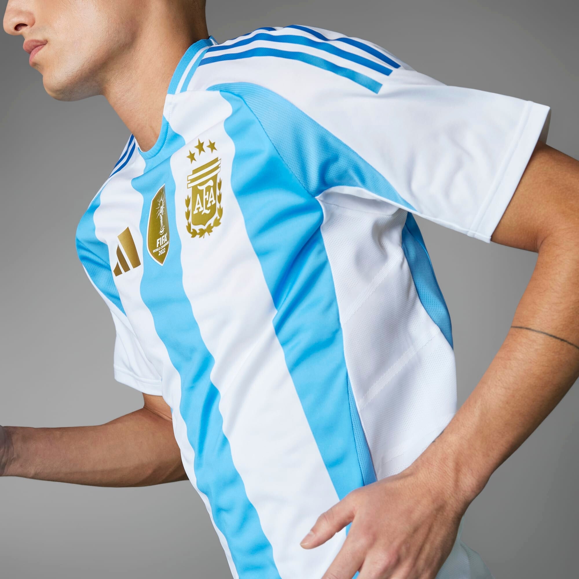 adidas Argentina 2024 Match Home Men's HEAT.RDY Soccer Authentic Jersey - White / Blue Burst