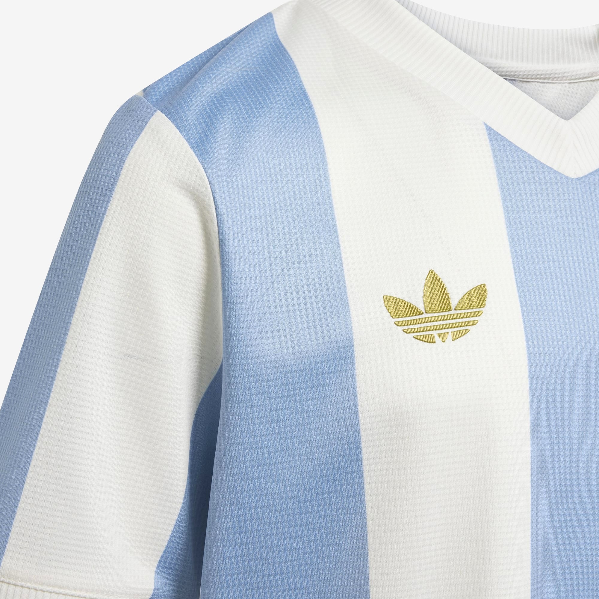 adidas Argentina Anniversary Big Kids' AEROREADY Soccer Jersey - Ambient Sky / Cloud White