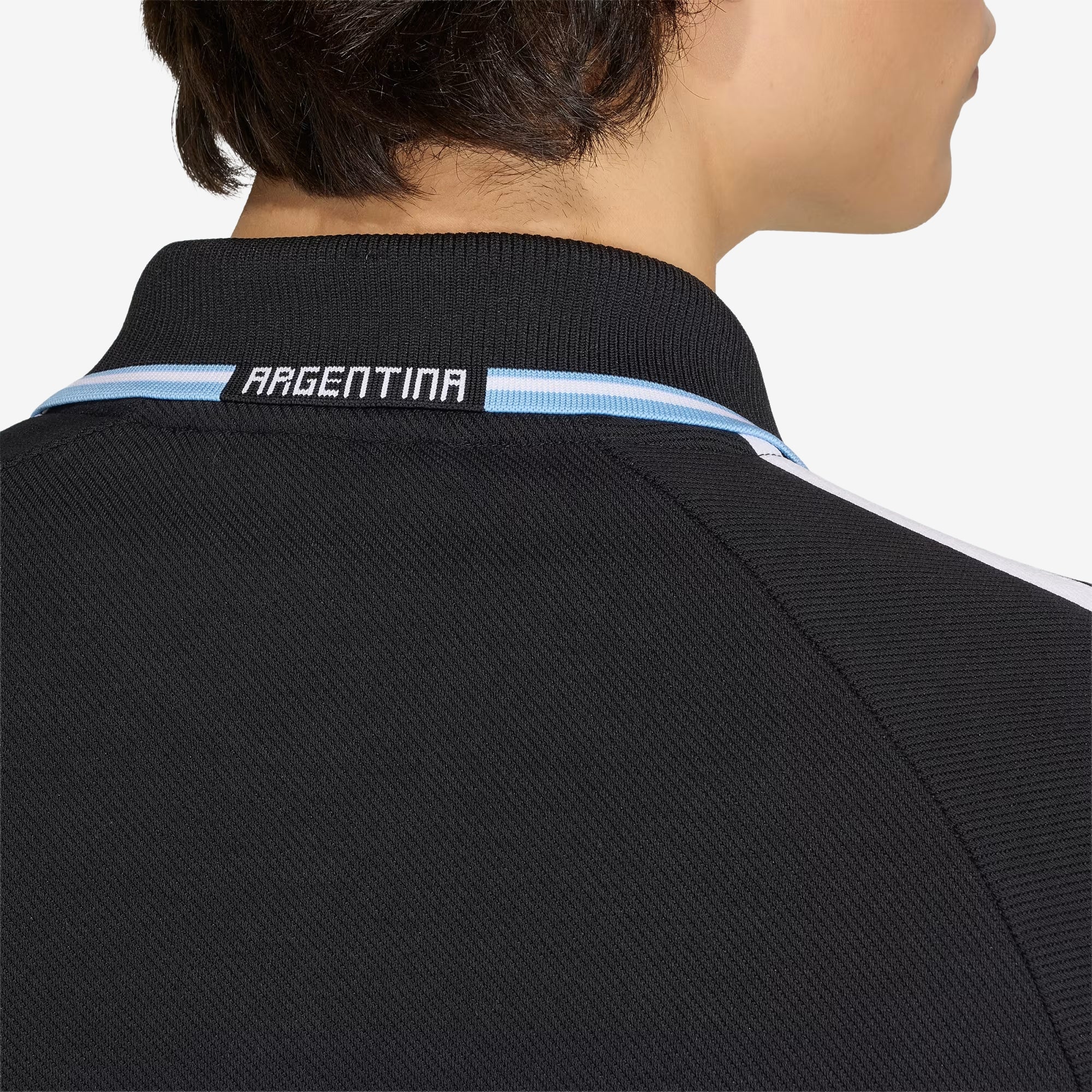 adidas Argentina Away Anthem Men's Full-Zip Soccer Jacket (Black)