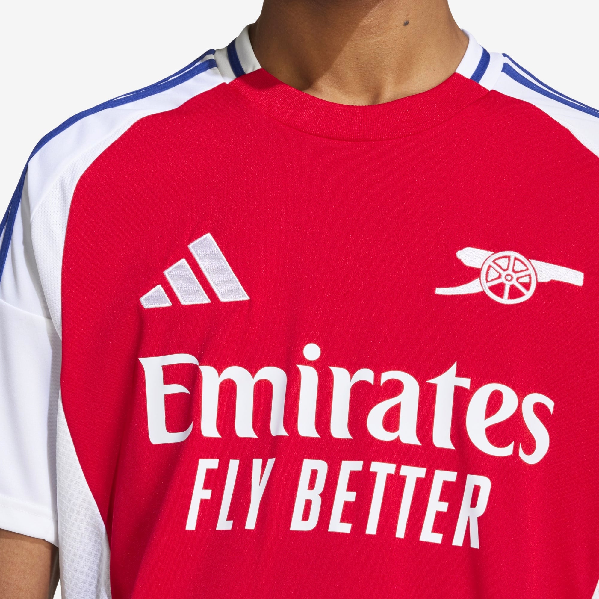 adidas Arsenal 2024/25 Stadium Home Men's AEROREADY Soccer Replica Jersey - Better Scarlet / White