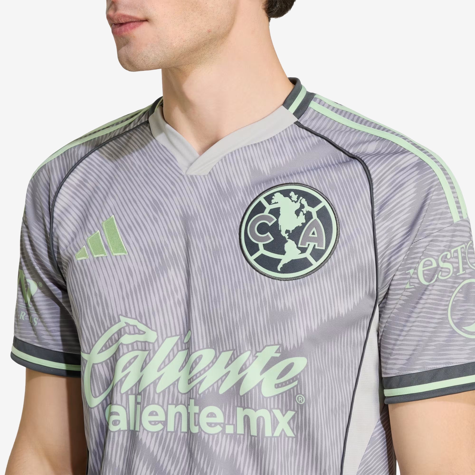 adidas Club America 2025/26 Stadium Third Men's Soccer Jersey - Grey Two