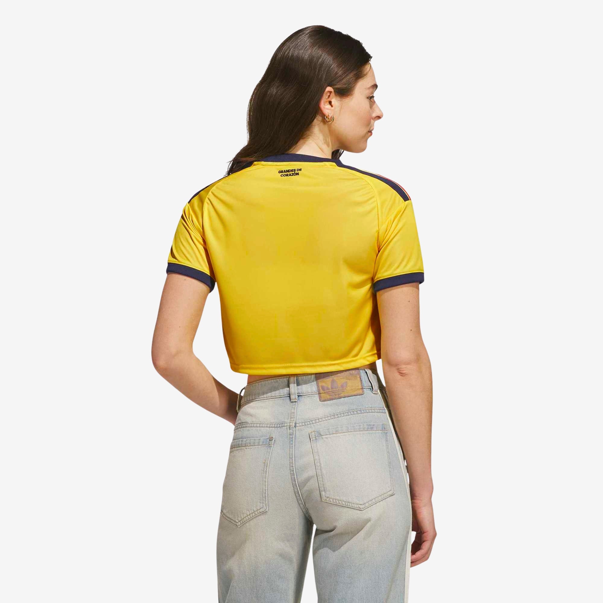 adidas Club America 2026/27 Stadium Home Cropped Women's Soccer Jersey - Impact Yellow