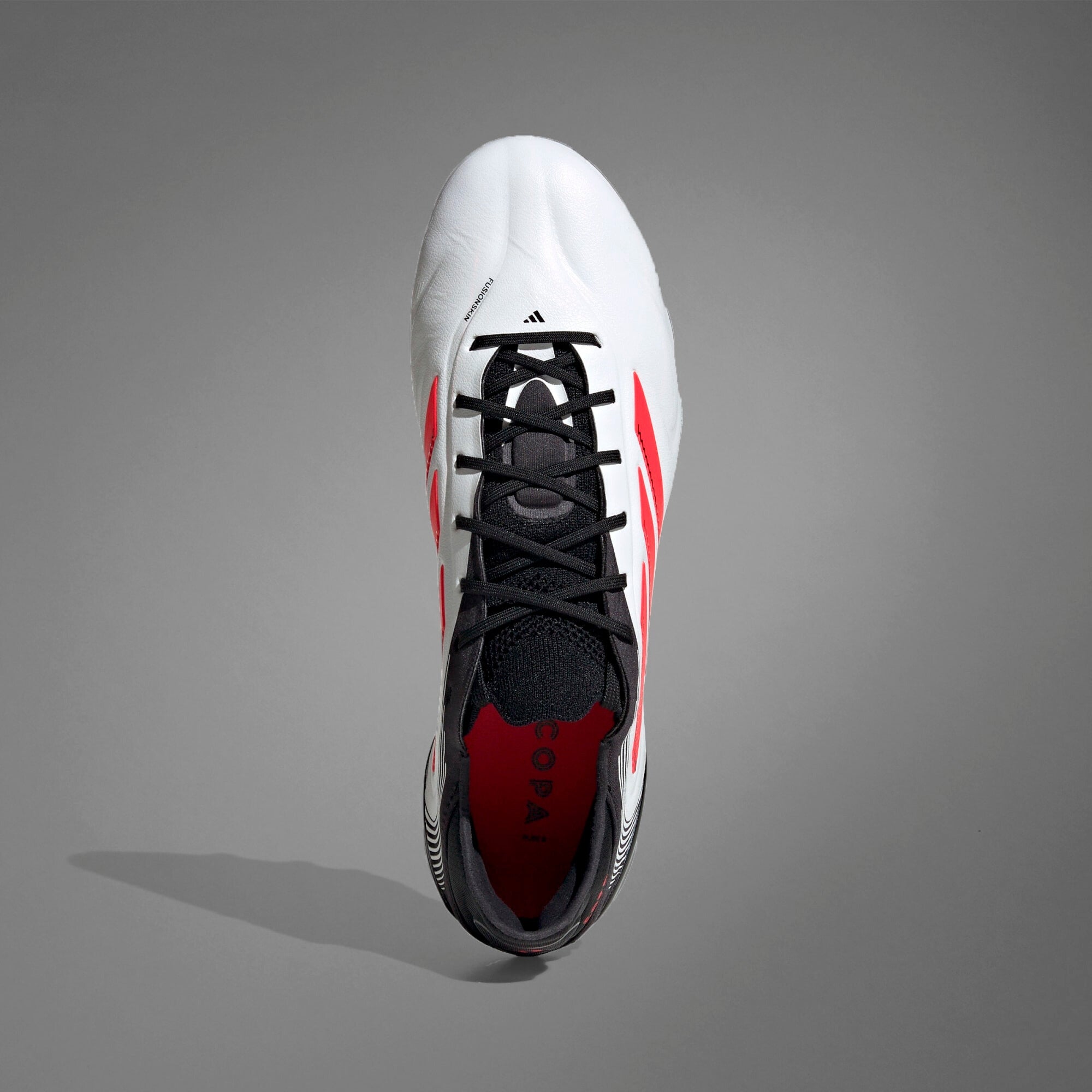 adidas Copa Pure 3 Elite FG Low-Top Soccer Cleats - Cloud White / Lucid Red / Core Black