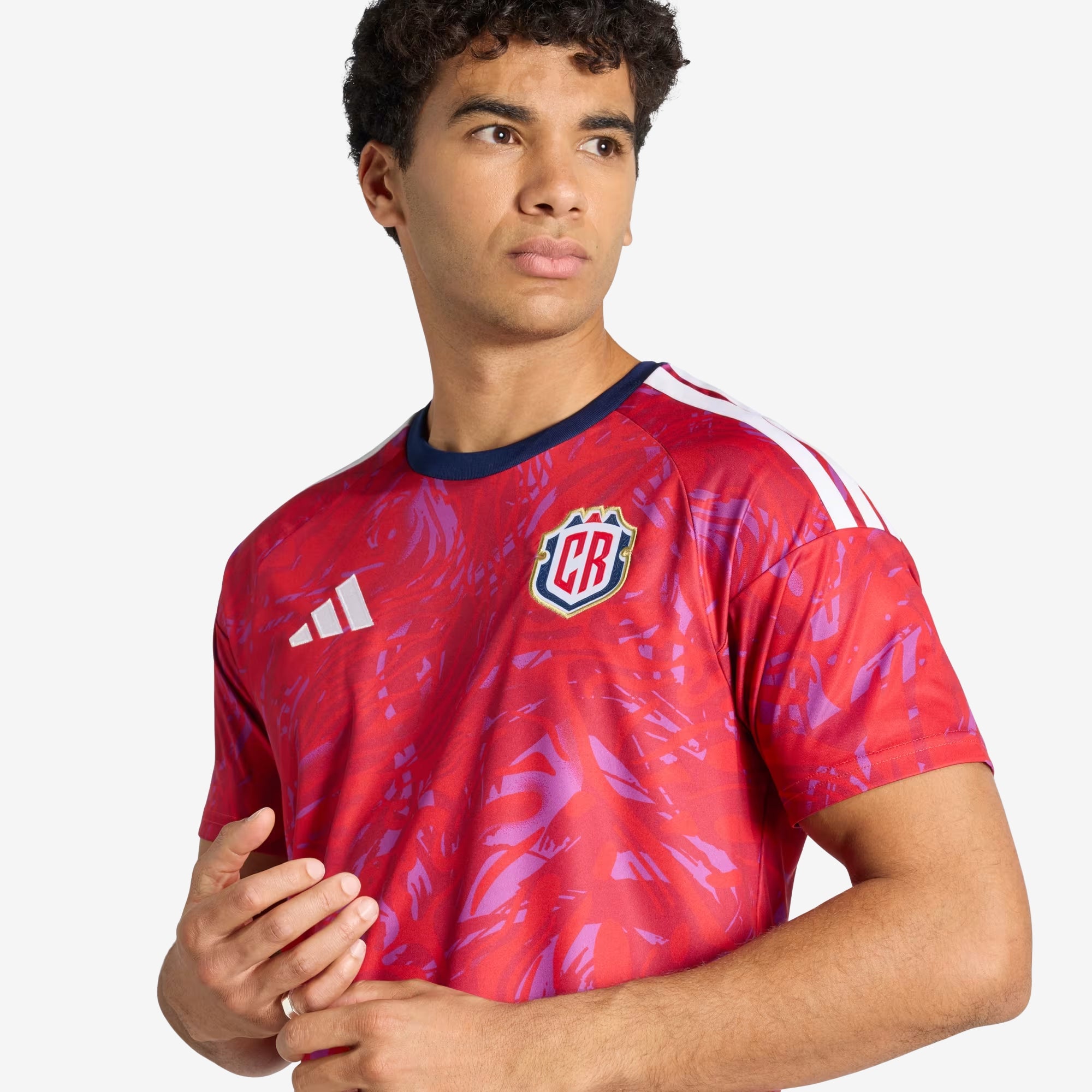 adidas Costa Rica 2026 Stadium Home Men's Soccer Jersey - Collegiate Red