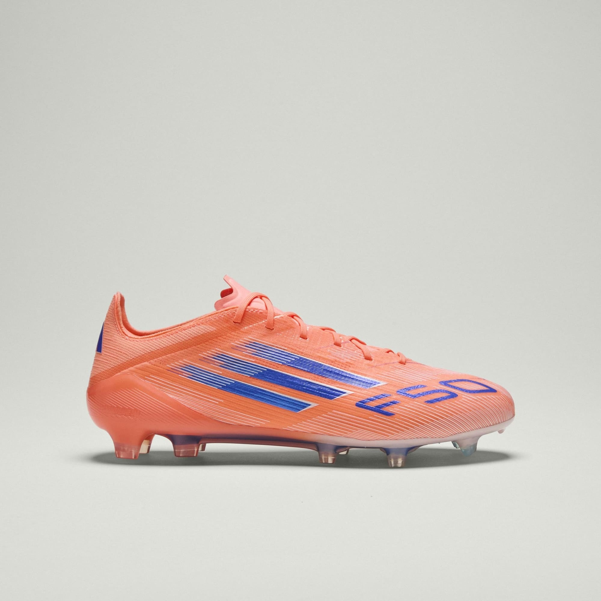 adidas F50 Elite Firm-Ground Low-Top Soccer Cleats - Beam Orange / Lucid Blue / Cloud White