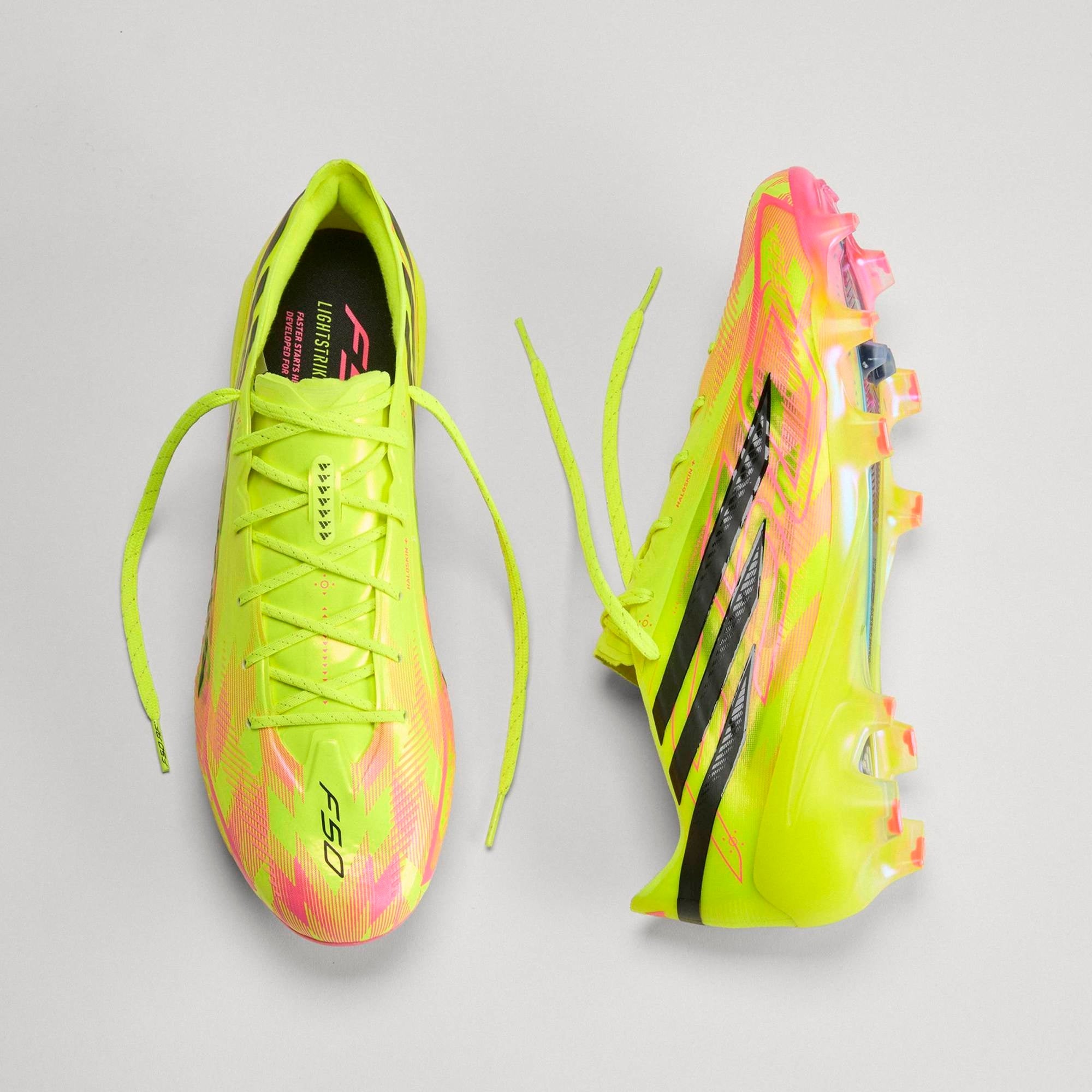 adidas F50 Hyperfast Elite Firm-Ground Low-Top Soccer Cleats (Yellow)