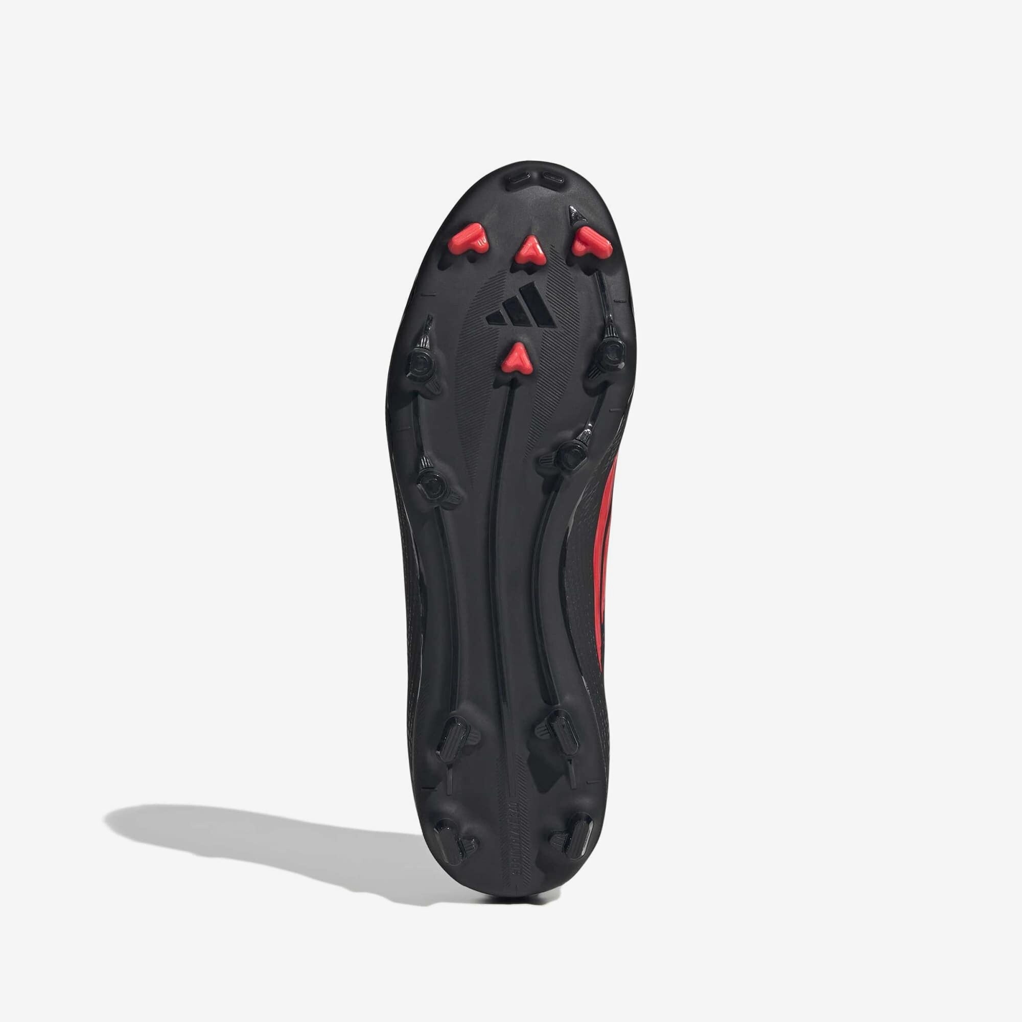 adidas F50 League Mid Cut Firm/Multi-Ground Soccer Cleats - Core Black / Lucid Red / Core Black