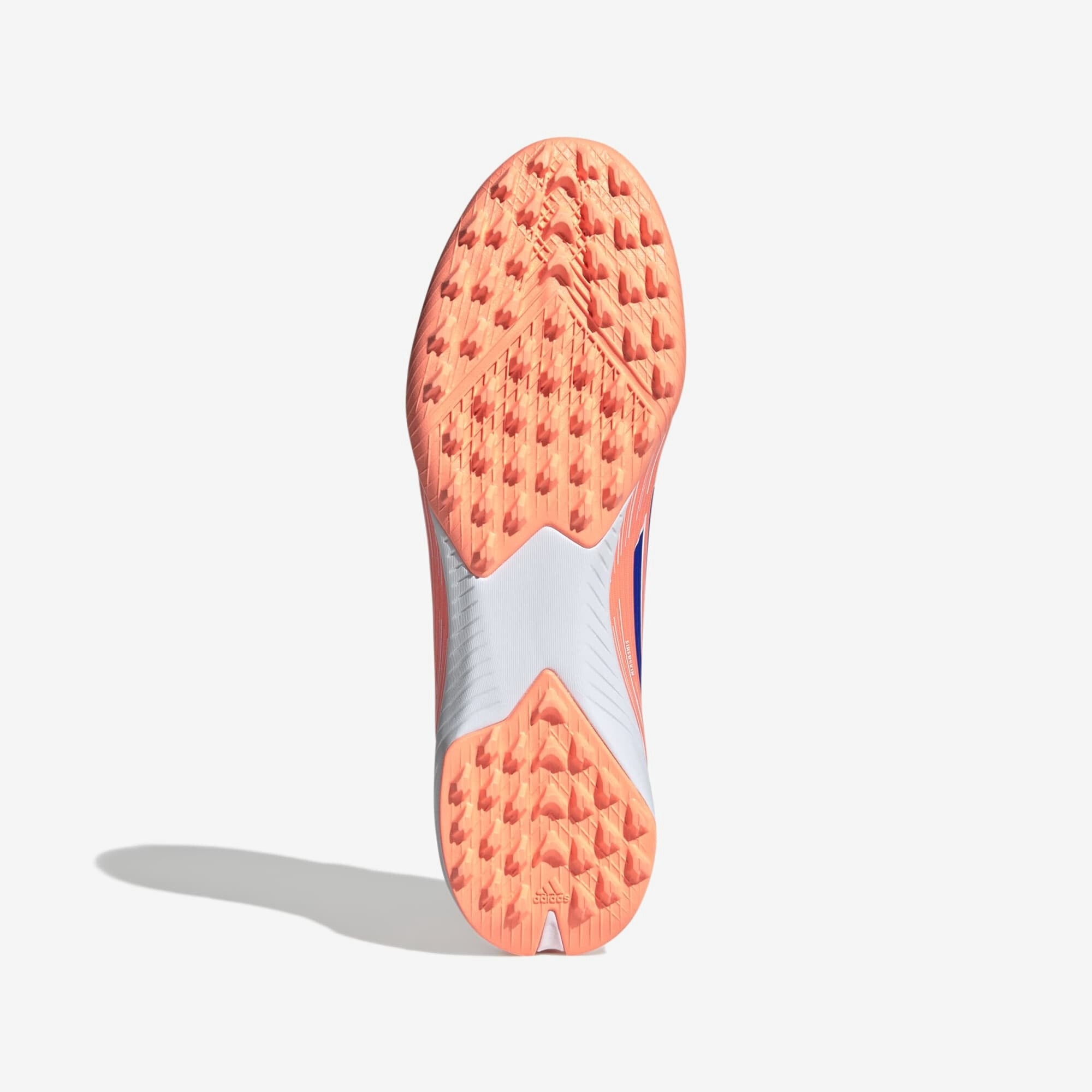 adidas F50 League Turf Low-Top Soccer Shoes - Beam Orange / Lucid Blue / Cloud White