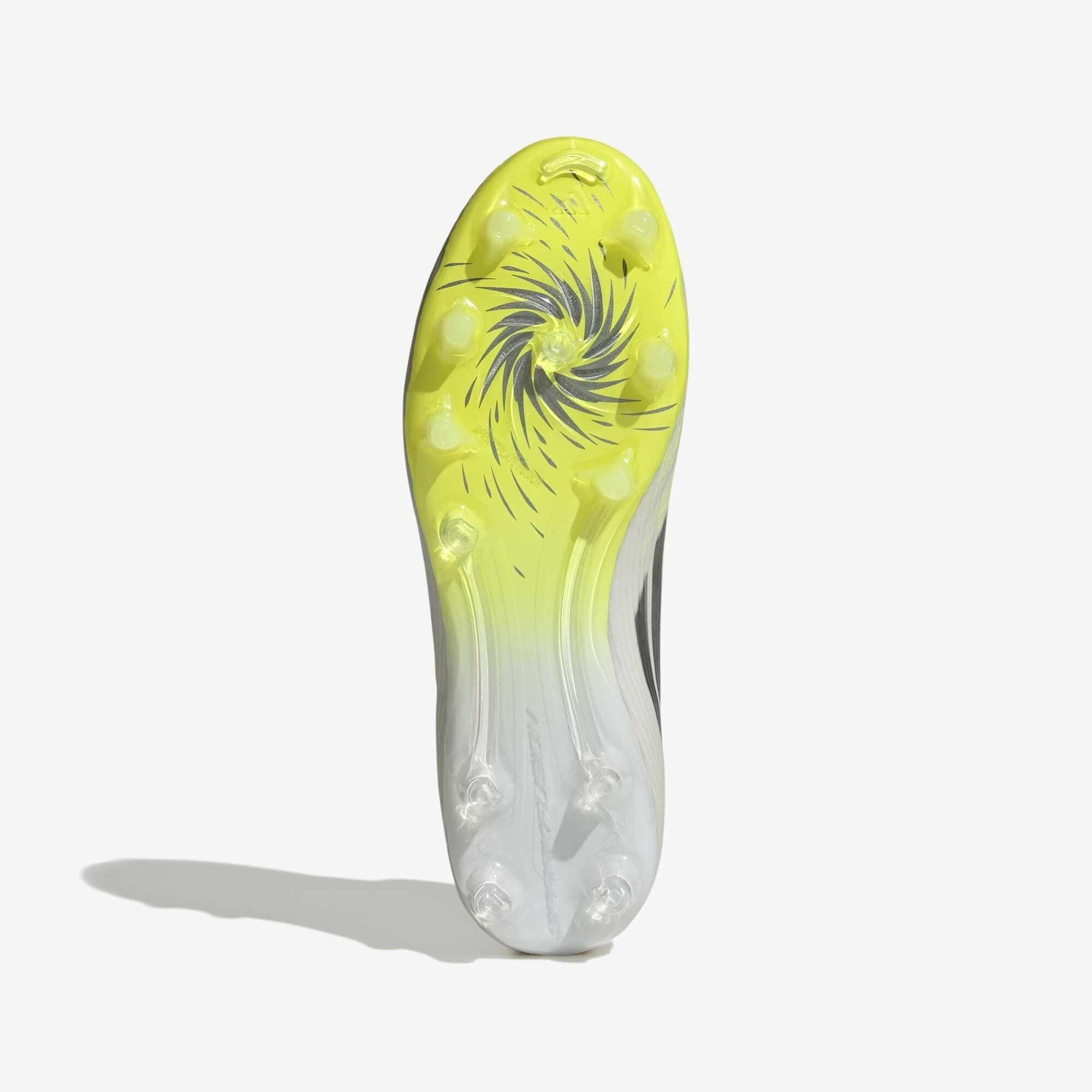 adidas F50 Sparkfusion League Mid Cut (Women's) Firm Ground/Artificial Grass Soccer Cleats - Cloud White / Iron Metallic / Hi-Res Yellow