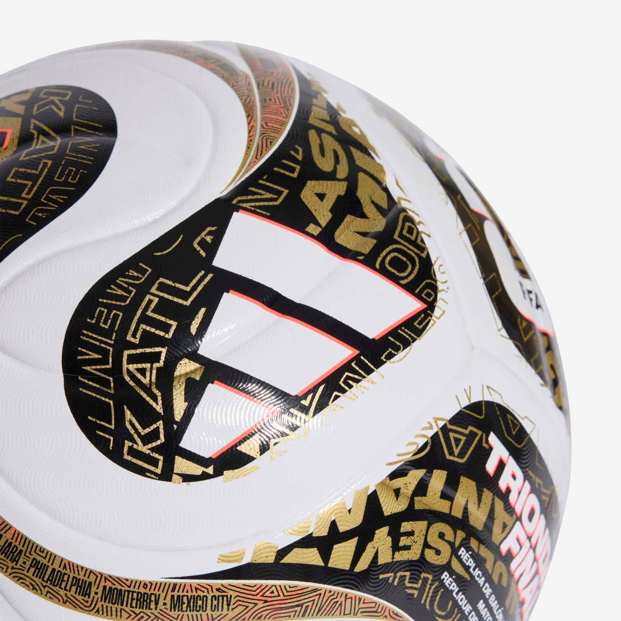 adidas FIFA World Cup 2026 Trionda Finals League Soccer Ball - White / Black / Gold Met.