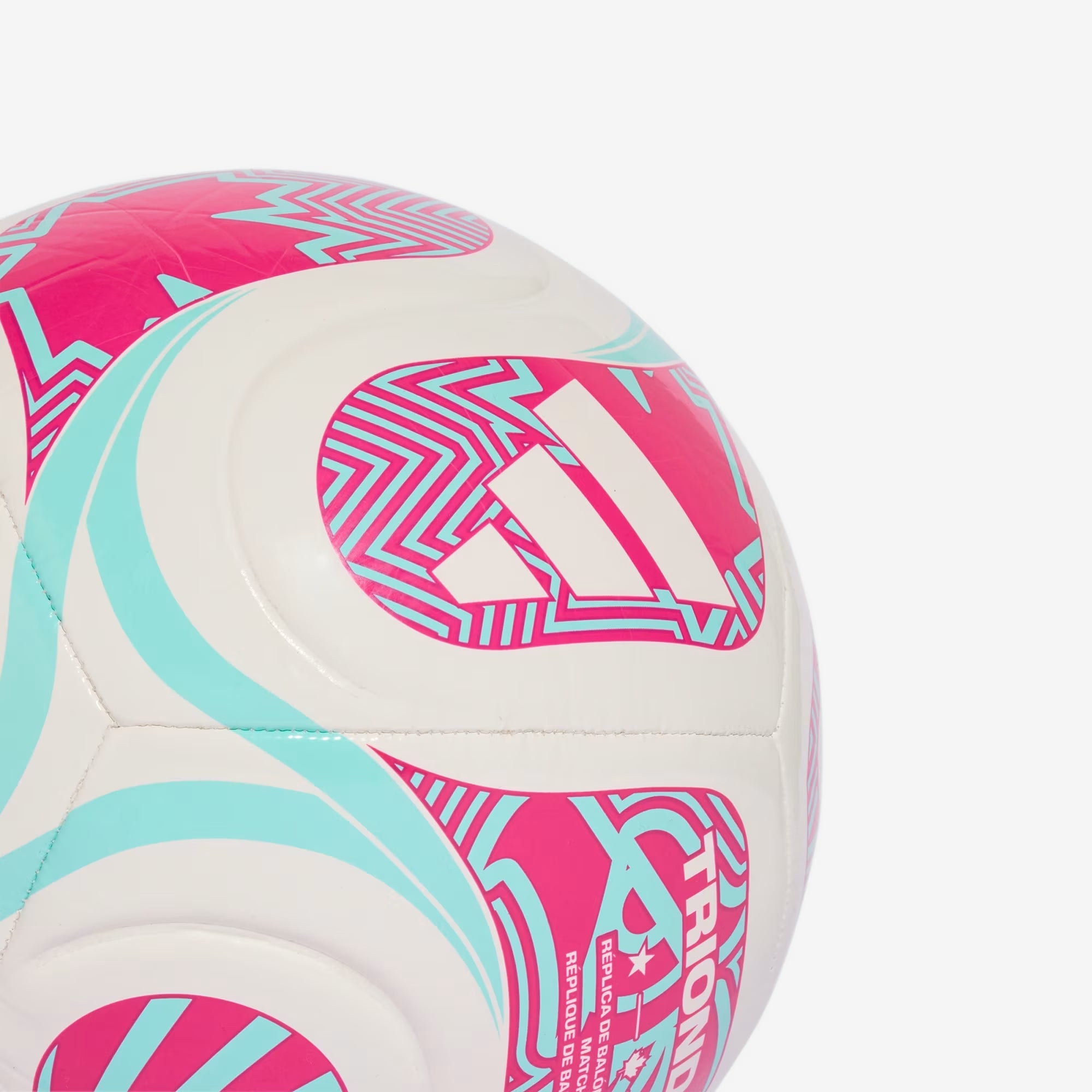 adidas FIFA World Cup 26™ Trionda Club Soccer Ball - White / Flash Aqua / Shock Pink