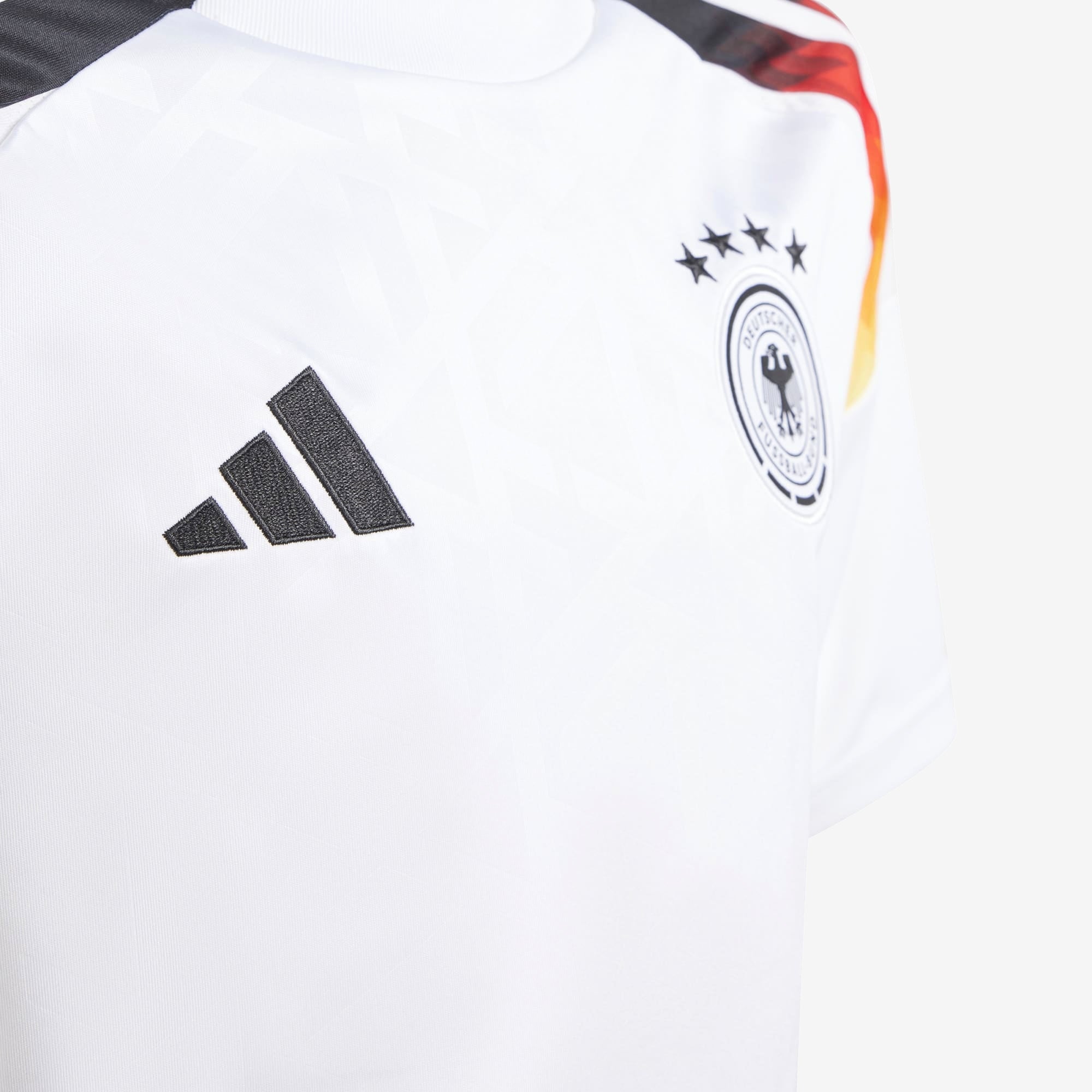 adidas Germany 2024 Stadium Home Big Kids' AEROREADY Soccer Replica Jersey - White