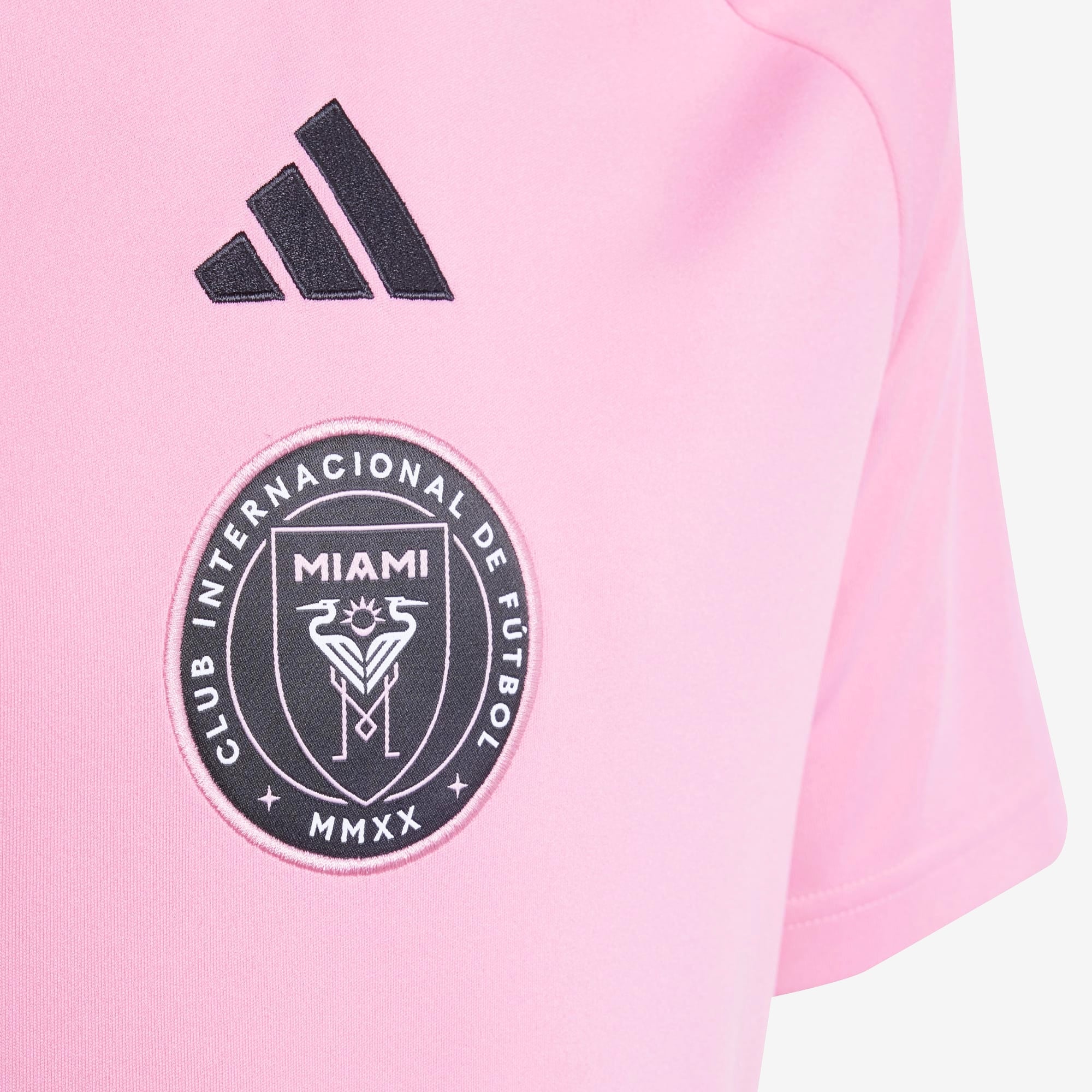 adidas Inter Miami CF 2024/25 Stadium Home Big Kids' AEROREADY Soccer Replica Jersey - Easy Pink