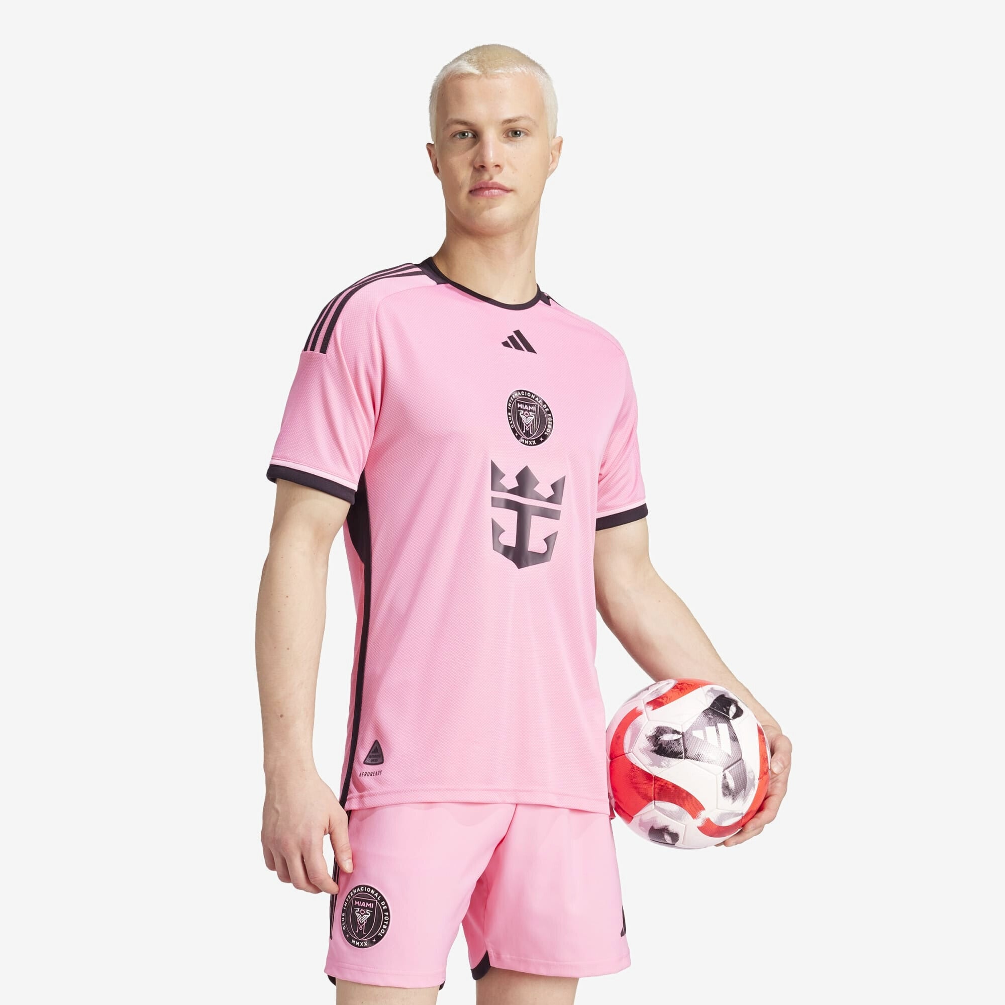 adidas Inter Miami CF 2024/25 Messi Match Home Men's AEROREADY Soccer Authentic Jersey - Easy Pink