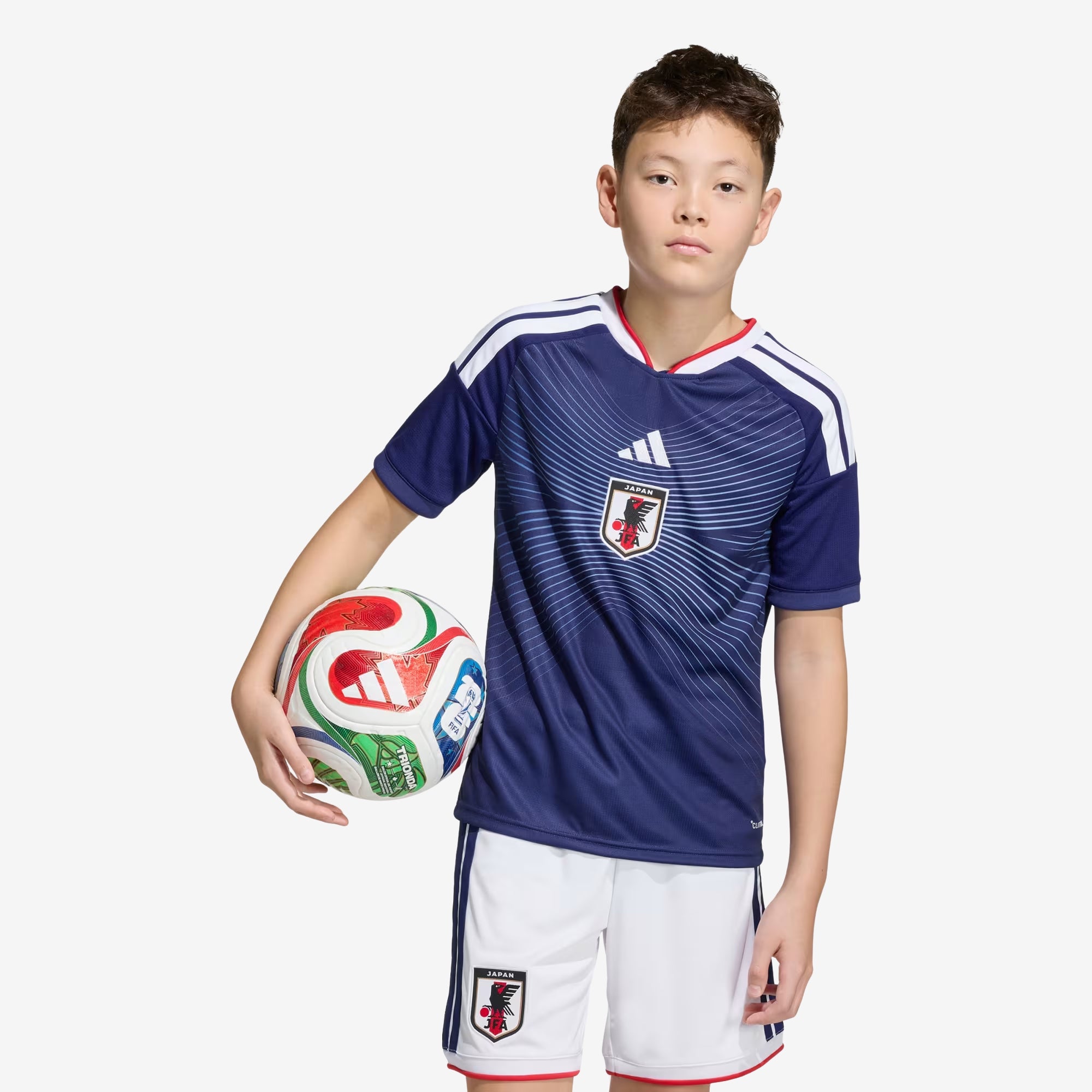adidas Japan 2026 Stadium Home Big Kids' Soccer Jersey - Japan Blue / Ash Blue