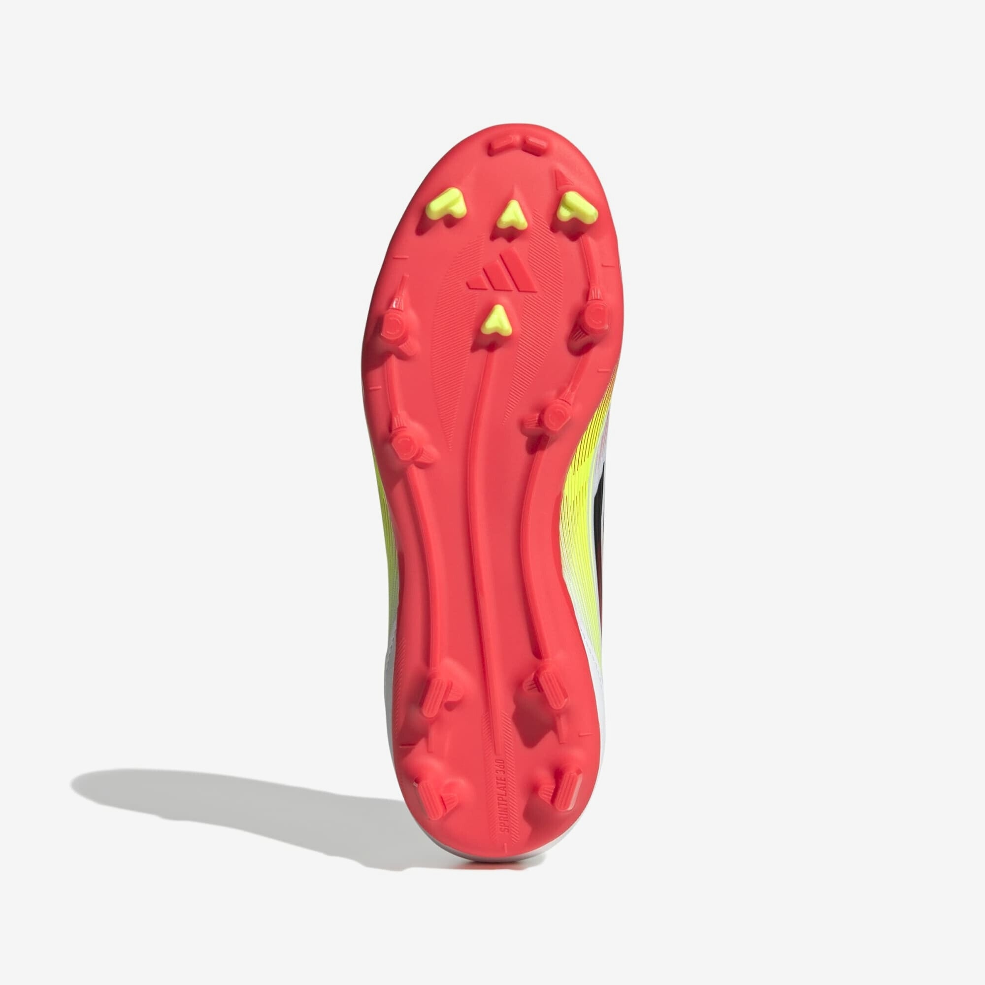 adidas Jr. F50 League Big Kids' Firm/Multi-Ground Low-Top Soccer Cleats - Cloud White / Core Black / Solar Yellow