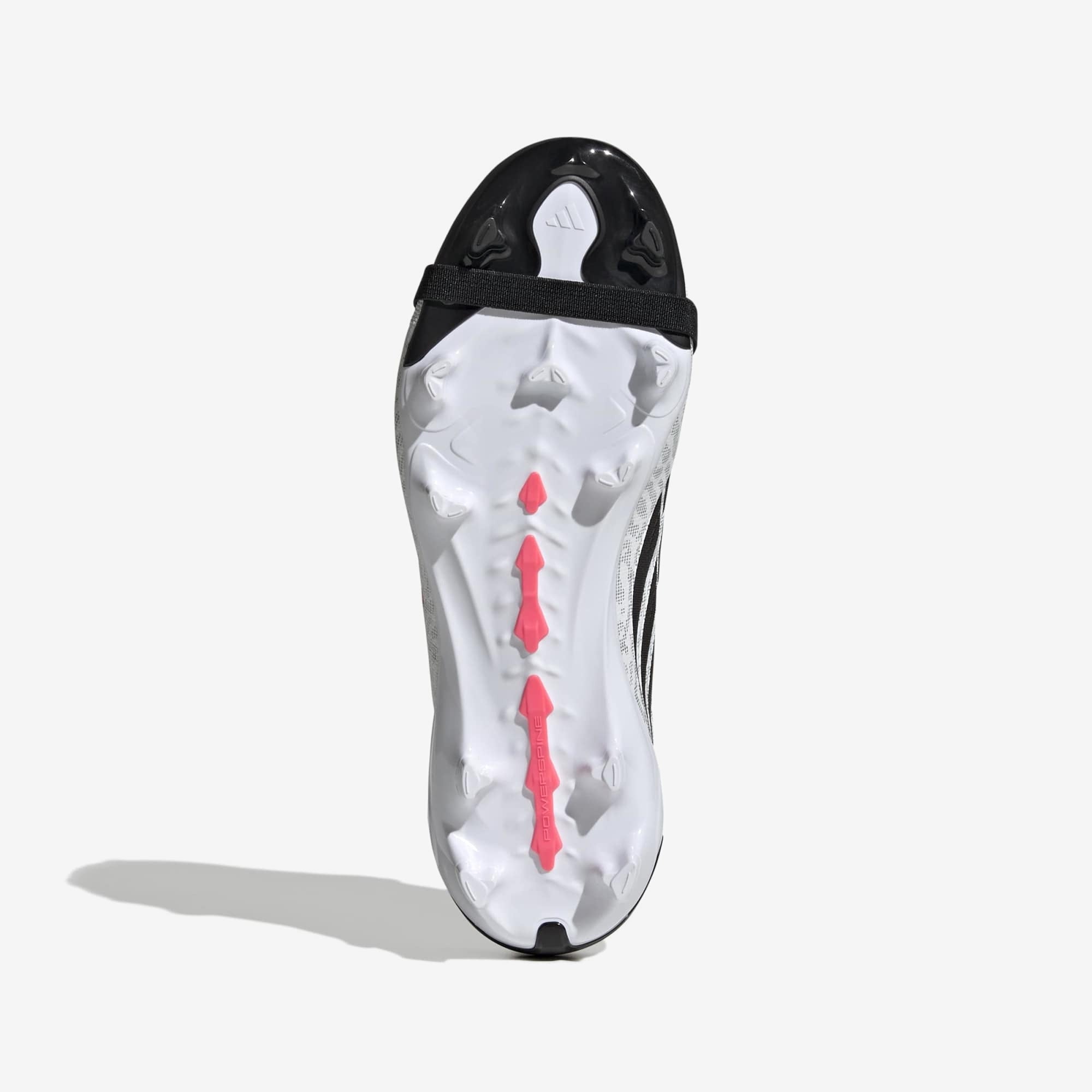 adidas Jr. Predator League Fold-Over Tongue Big Kids' Firm-Ground Low-Top Soccer Cleats - Cloud White / Solar Turbo / Core Black