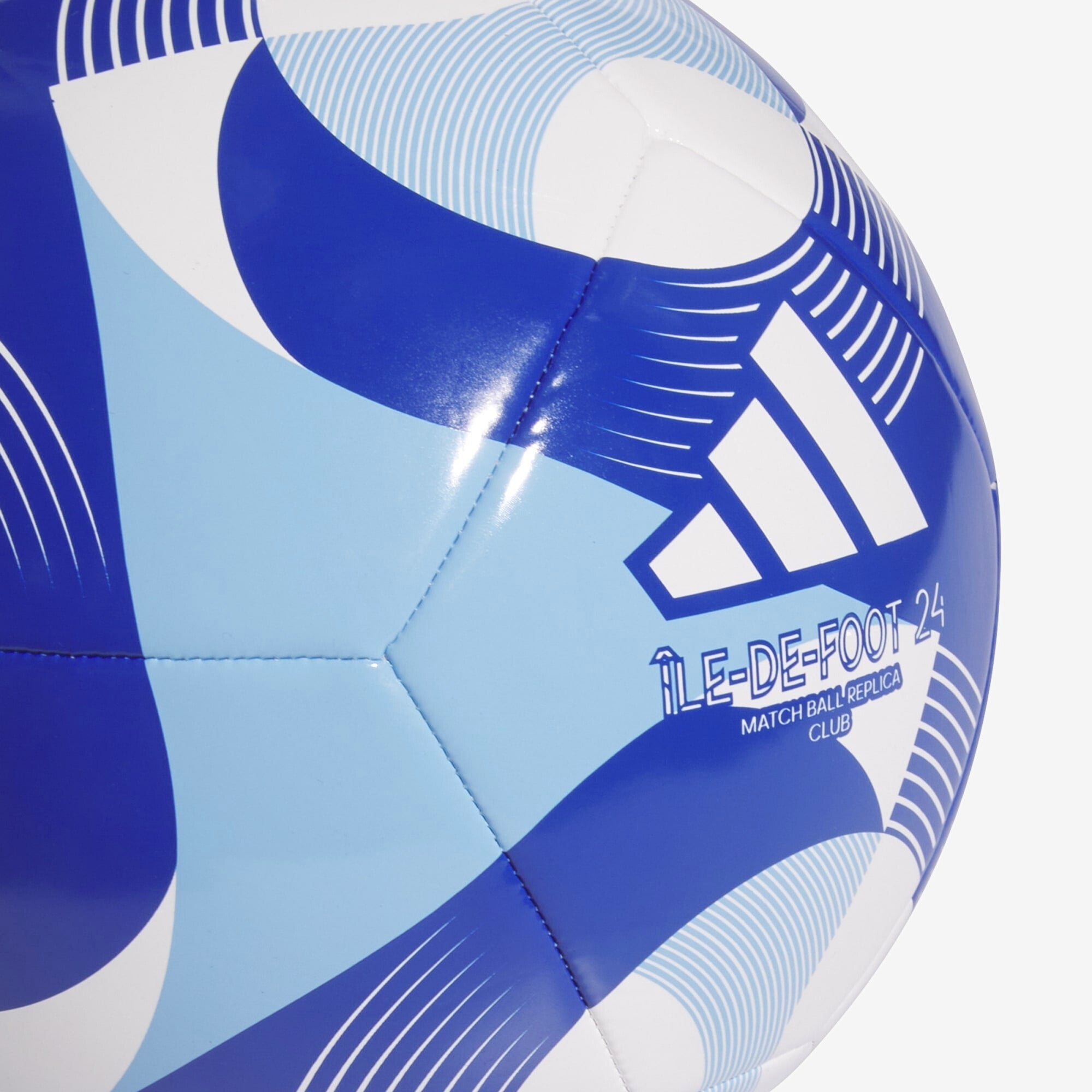 adidas Île-De-Foot 24 Club Soccer Ball - White / Clear Sky / Royal Blue