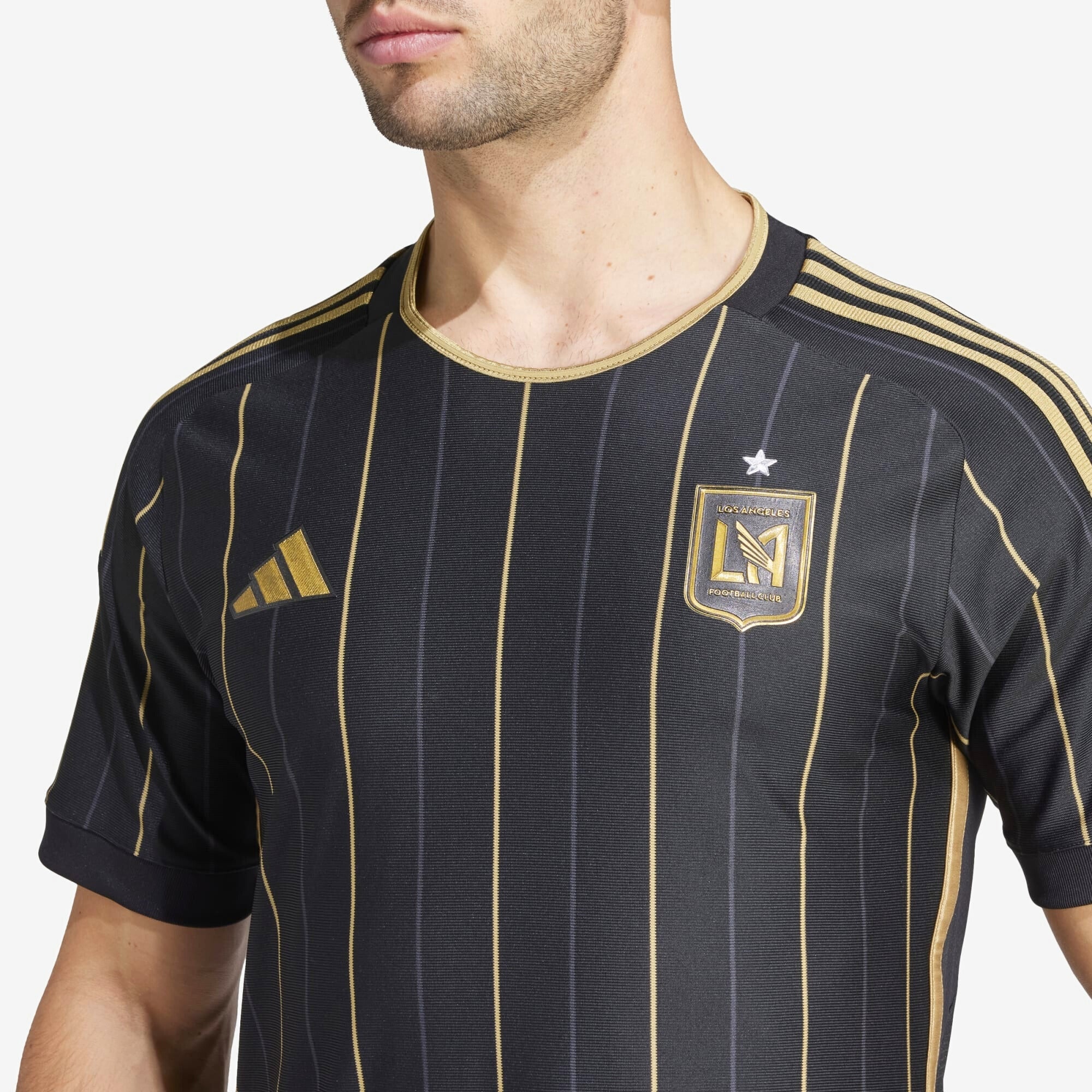 adidas Los Angeles FC 2024/25 Match Home Men's AEROREADY Soccer Authentic Jersey - Black