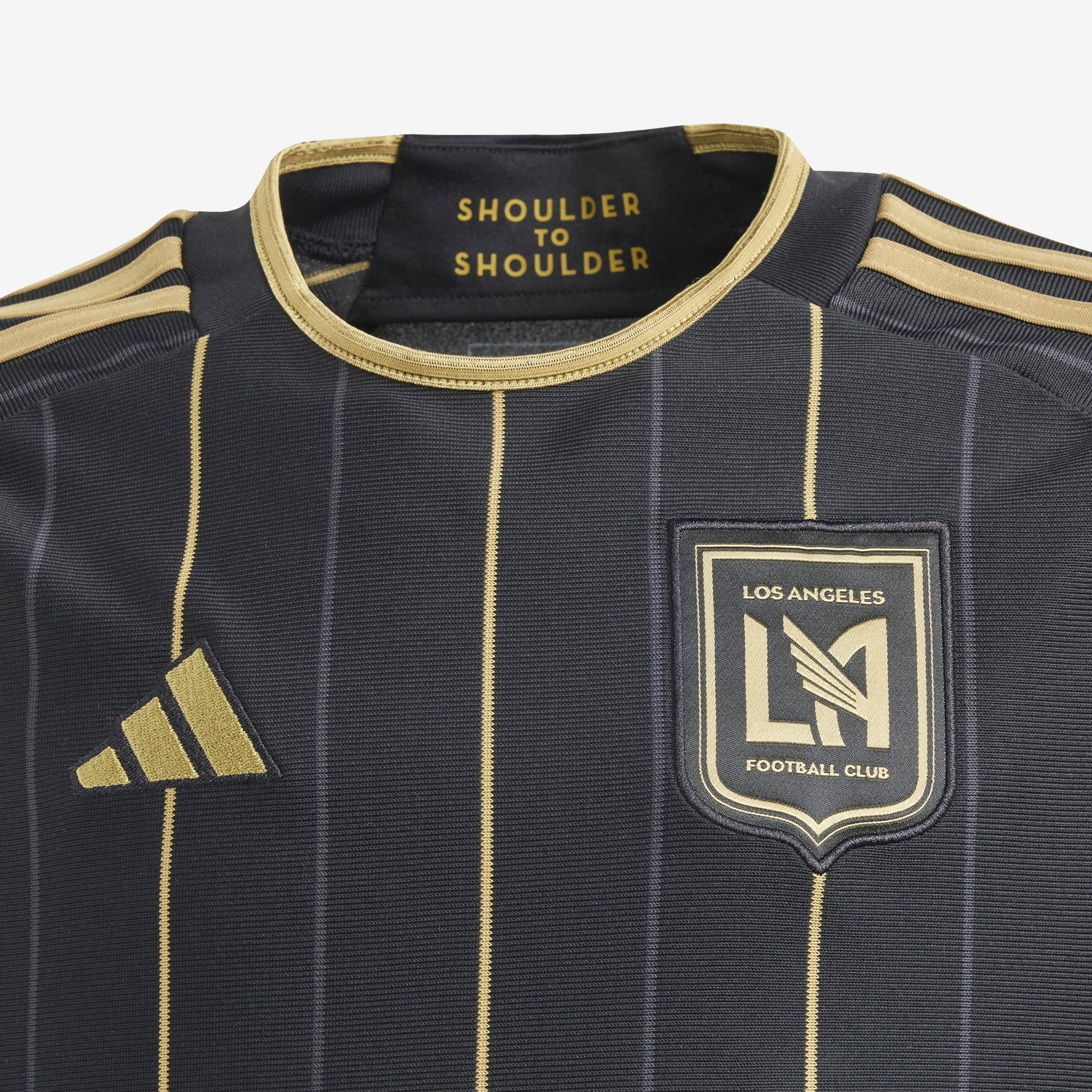 adidas Los Angeles FC 2024/25 Stadium Home Big Kids' AEROREADY Soccer Replica Jersey - Black