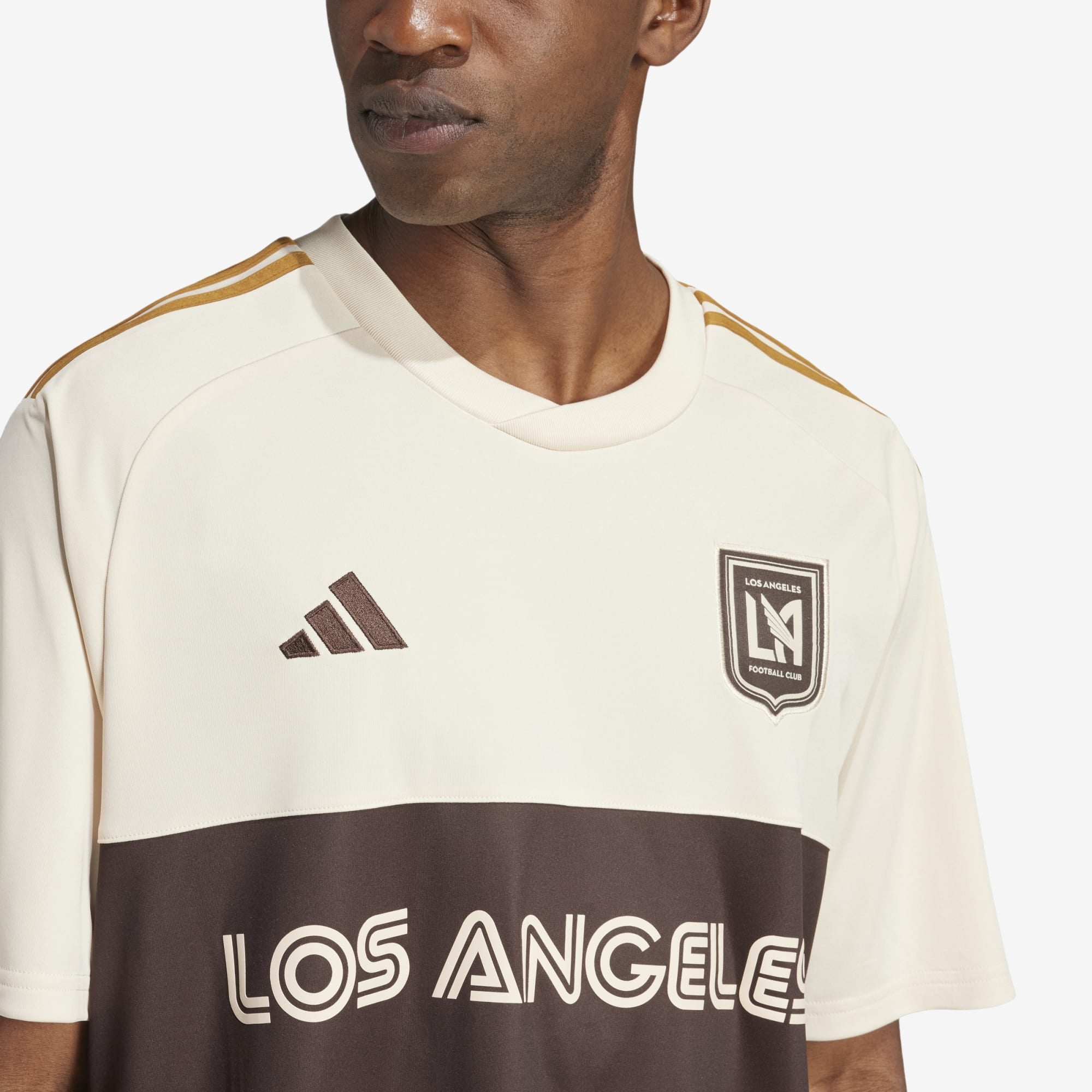 adidas Los Angeles FC 2024 Stadium Archive Men's AEROREADY Soccer Replica Jersey - Linen