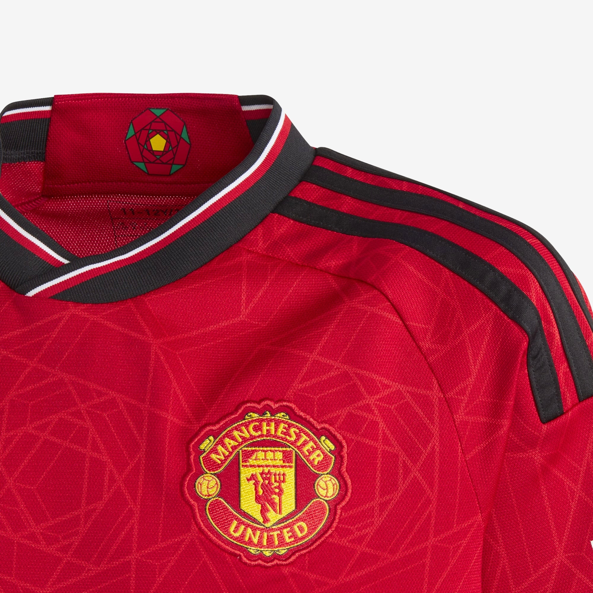 adidas Manchester United 2023/24 Stadium Home Big Kids' AEROREADY Soccer Replica Jersey - Team Collegiate Red