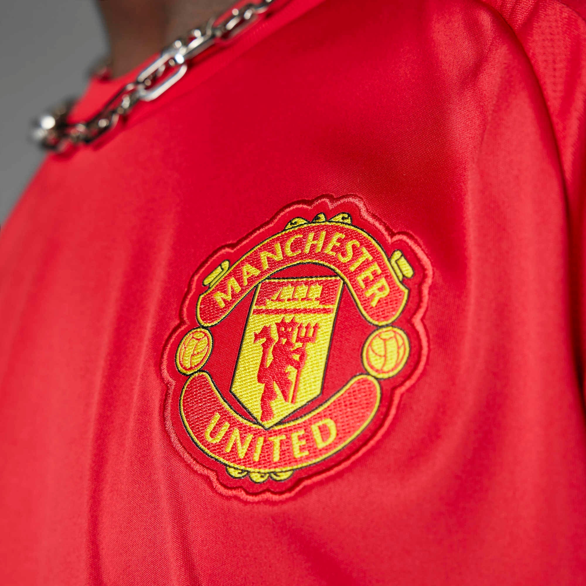 adidas Manchester United 2024/25 Stadium Home Men's Soccer Jersey - Mufc Red