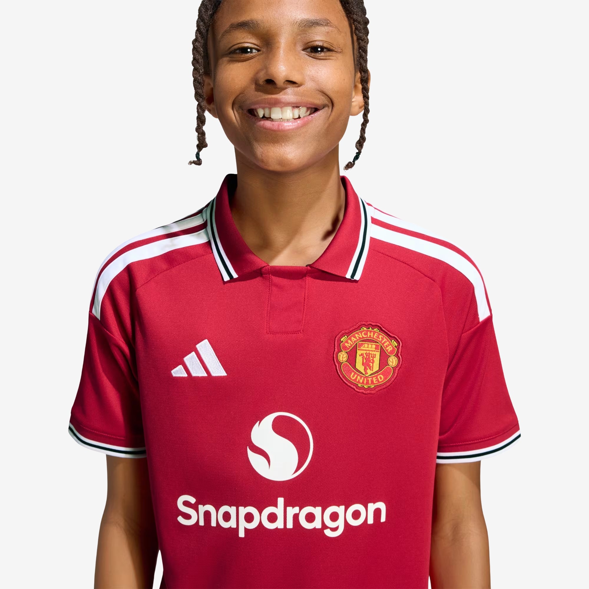 adidas Manchester United 2026/27 Stadium Home Big Kids' Soccer Jersey - Mufc Red