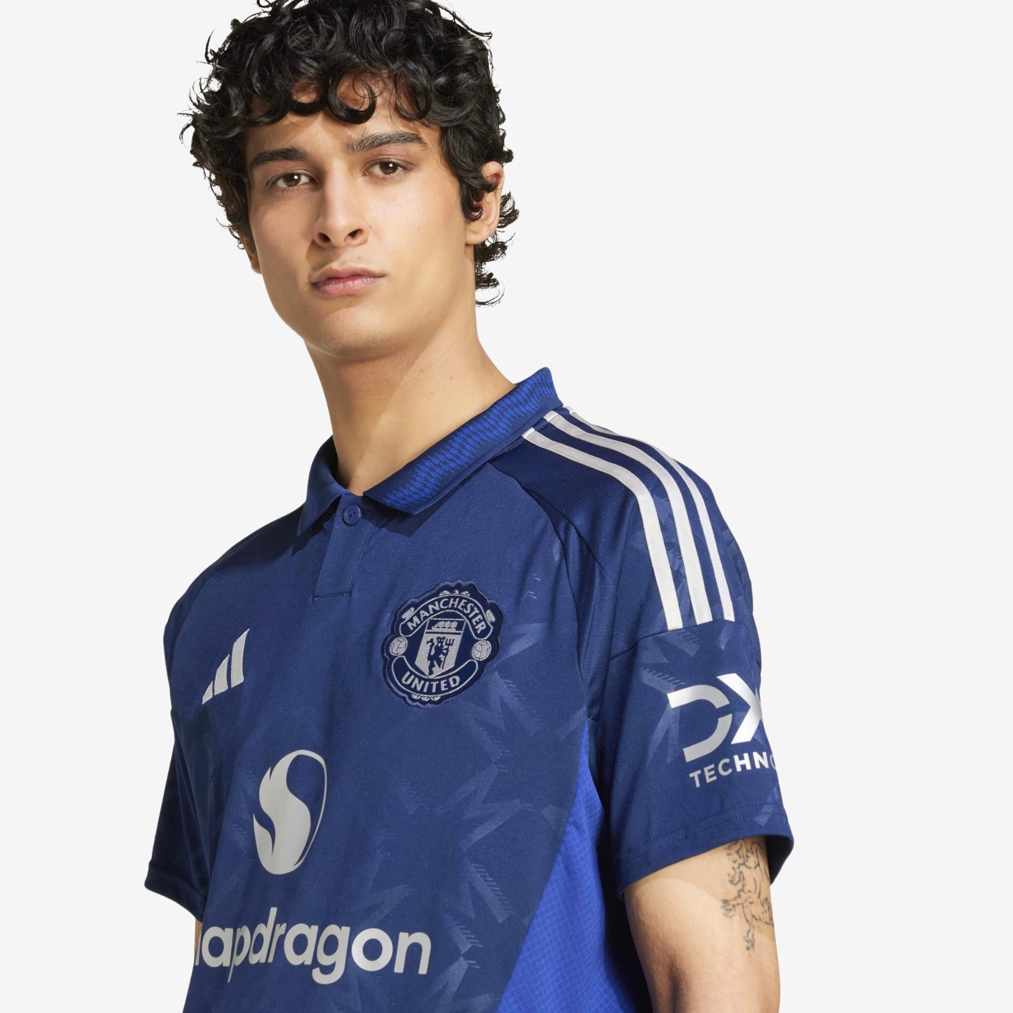 adidas Manchester United 2024/25 Stadium Away Men's AEROREADY Soccer Replica Jersey - Night Indigo